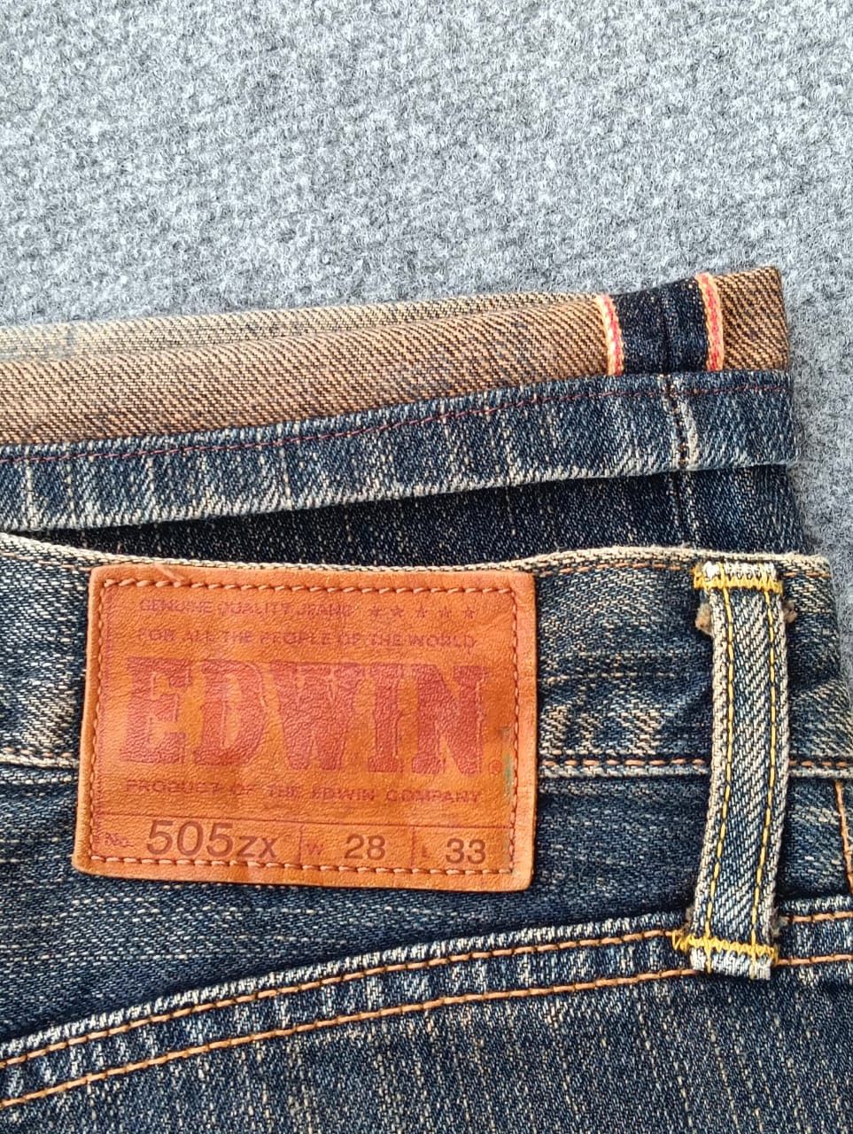 Edwin Edwin 505ZX Vintage Wide Leg Jeans with Selvedge. Size US 28 / EU 44 - 8 Thumbnail
