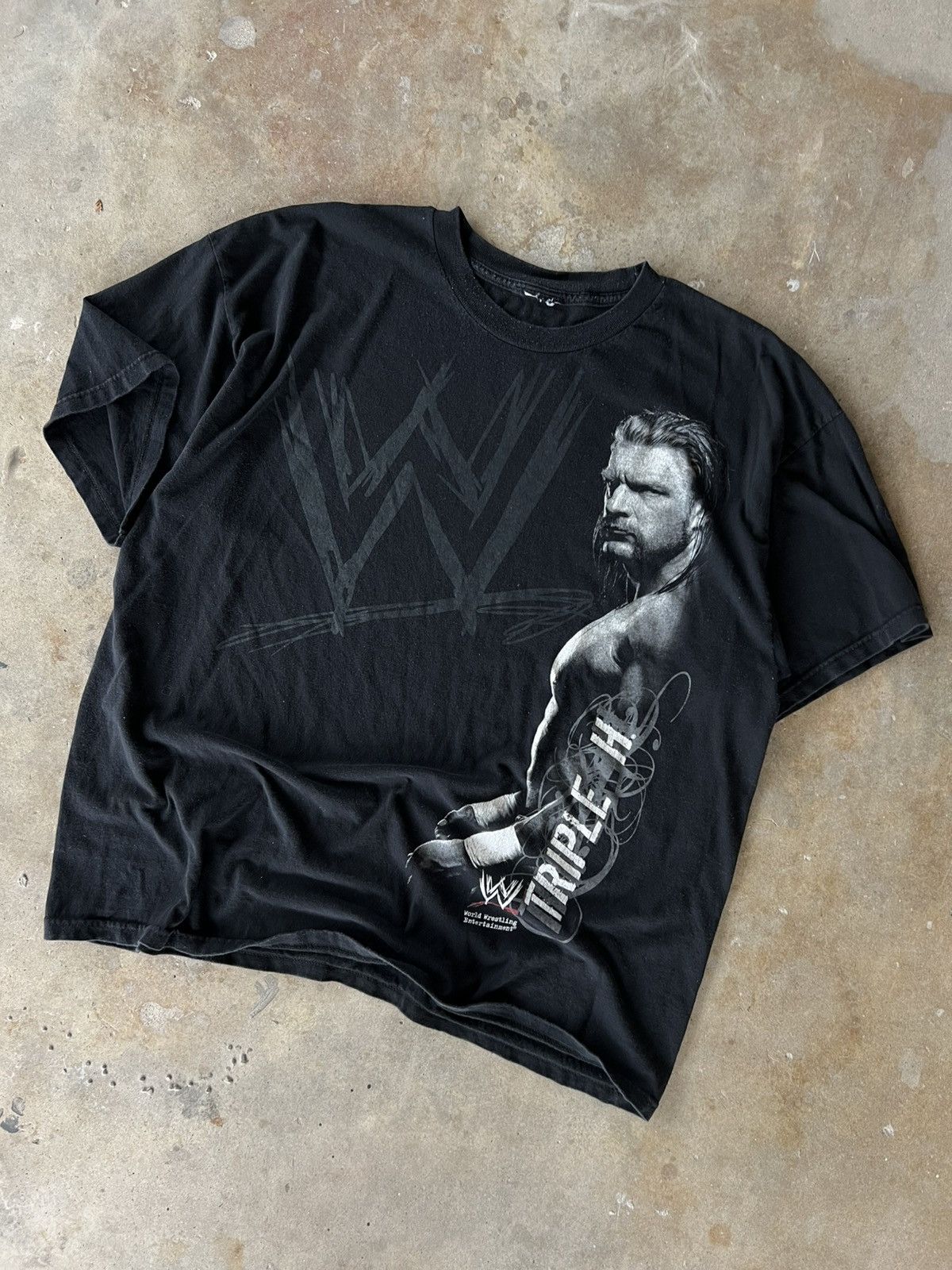 WWE Vintage 2000’s WWE Triple H Wrestling Promo T Shirt Size US XL / EU 56 / 4 - 2 Thumbnail