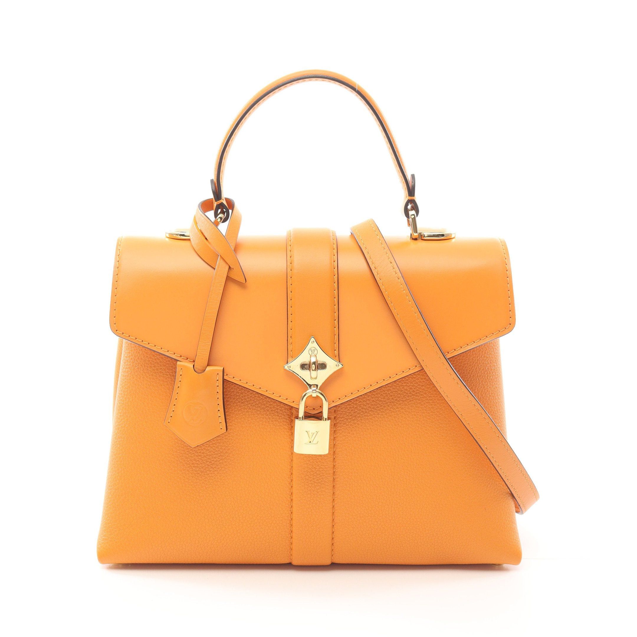 Louis Vuitton Louis Vuitton Rose De Van Pm Handbag Leather Orange Size ONE SIZE - 1 Thumbnail