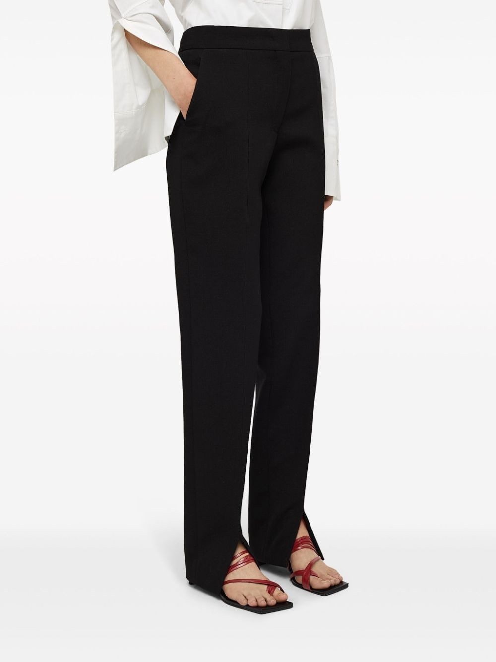 Jil Sander o1w1db10825 Trouser in Black Size 27" / US 4 / IT 40 - 5 Thumbnail