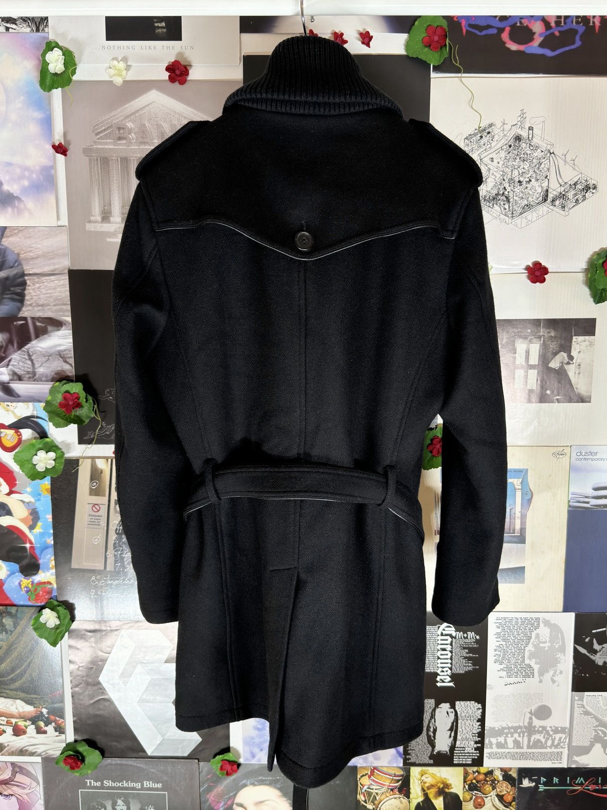 Katharine Hamnett London 1990s Heavy Wool Military Coat Size US M / EU 48-50 / 2 - 3 Thumbnail