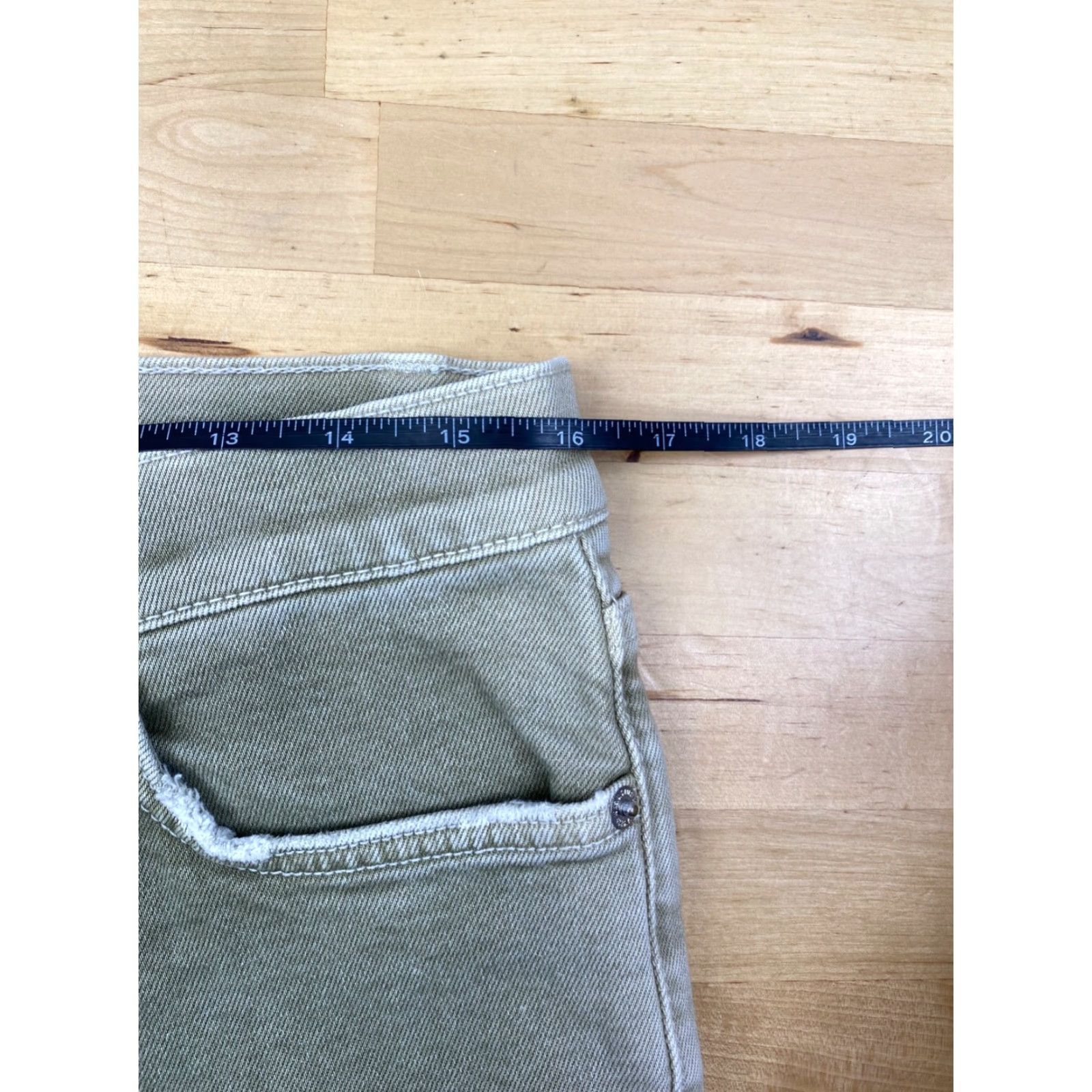 Vintage Current/Elliott Denim Jeans Womens 31 Green Slim Tapered 27" Inseam 9592 Vintage No Womens Jeans Size 24" / US 00 / IT 34 - 5 Thumbnail