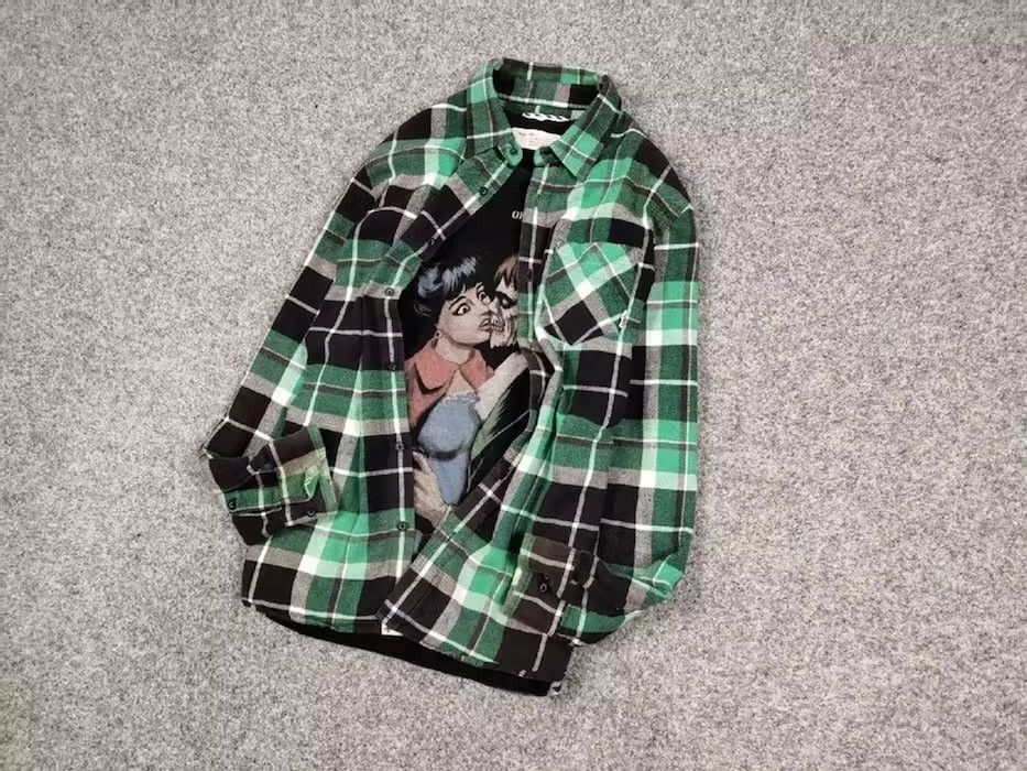 Flannel Vintage Flannel Shirt Travis Scott Style Size US M / EU 48-50 / 2 - 4 Thumbnail