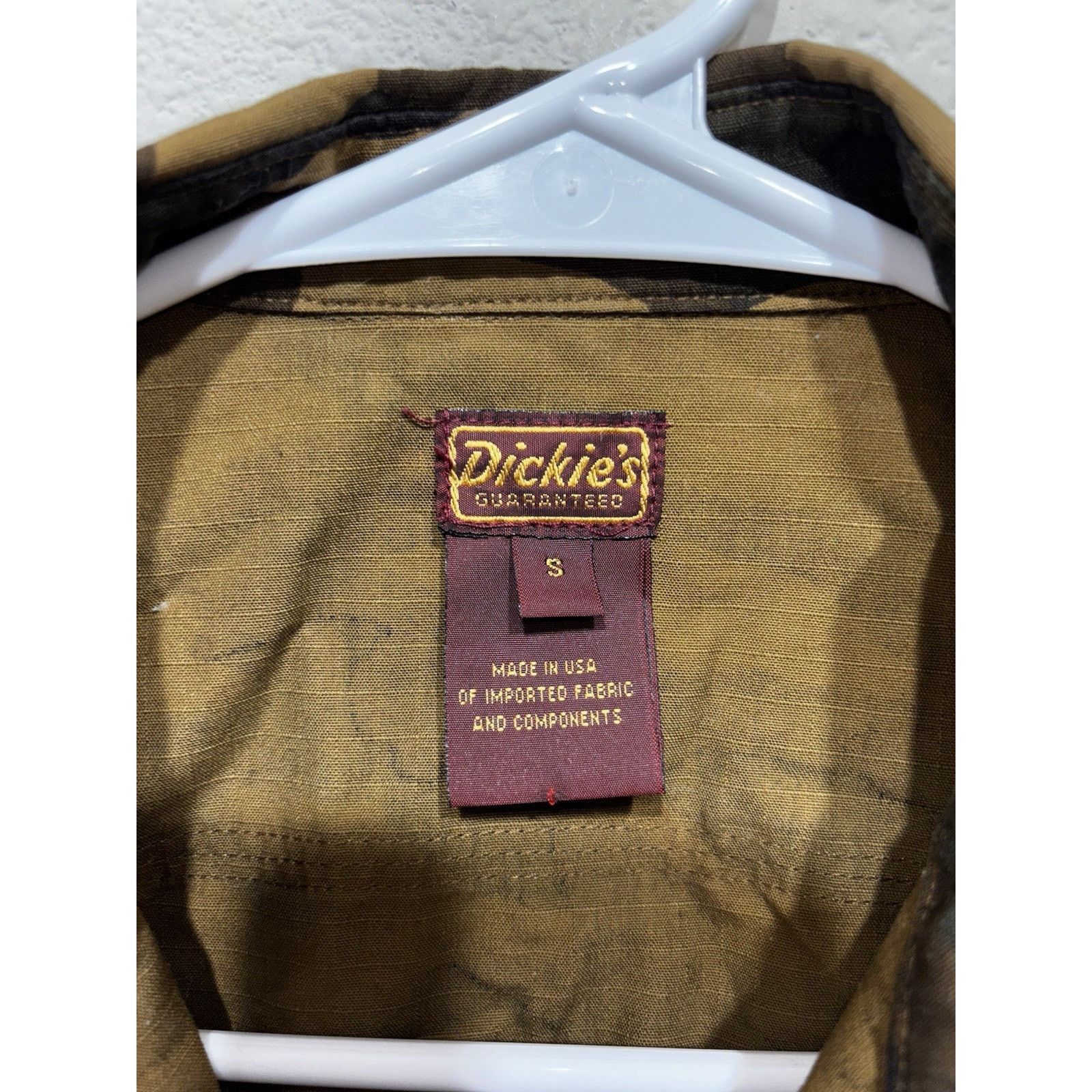 Dickies Rare Vintage Dickies Red Tag Camo Shirt Made in USA Small Size US S / EU 44-46 / 1 - 2 Thumbnail