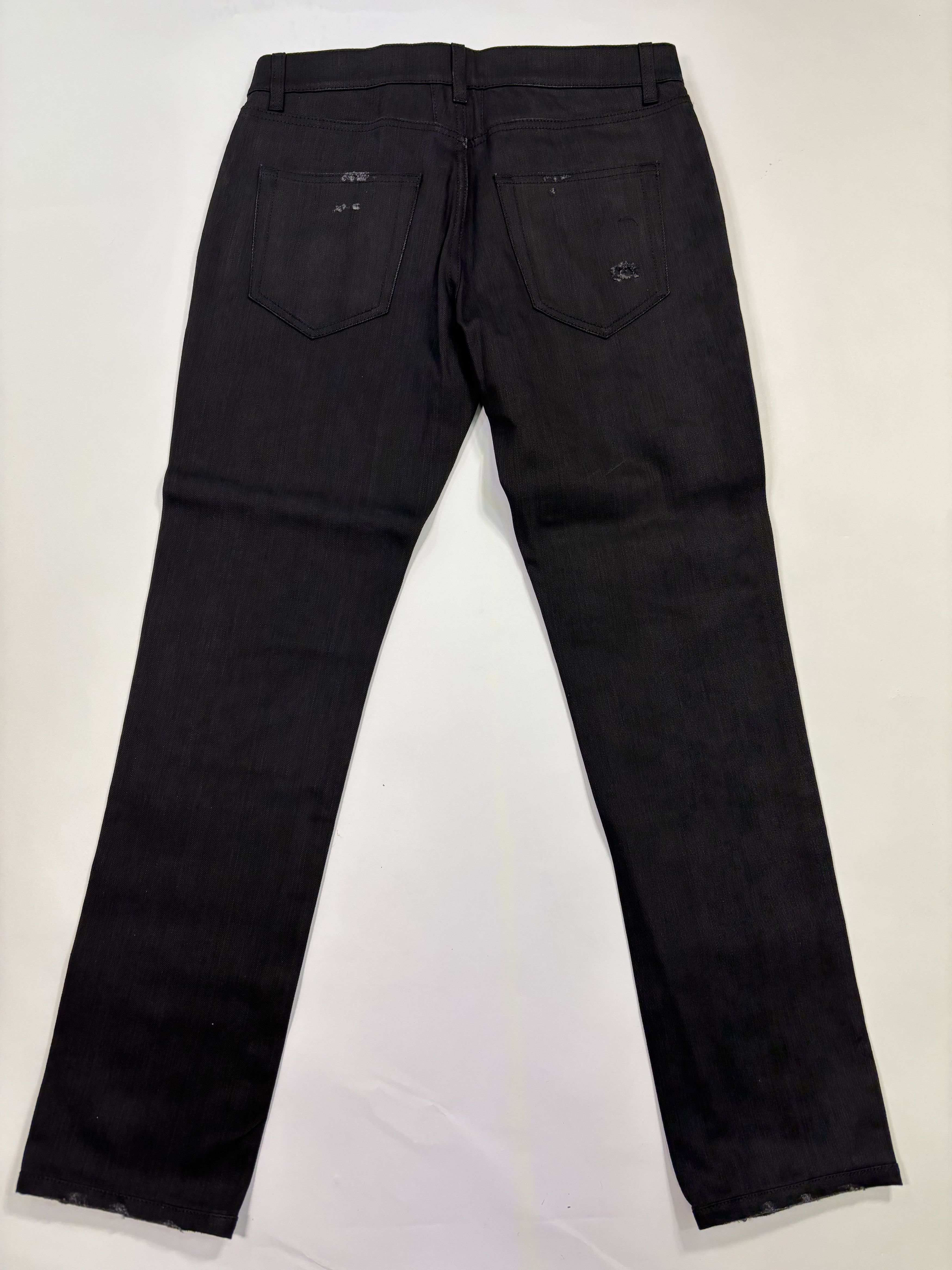 Saint Laurent Paris Saint Laurent Distressed Black Pants Size US 32 / EU 48 - 4 Thumbnail