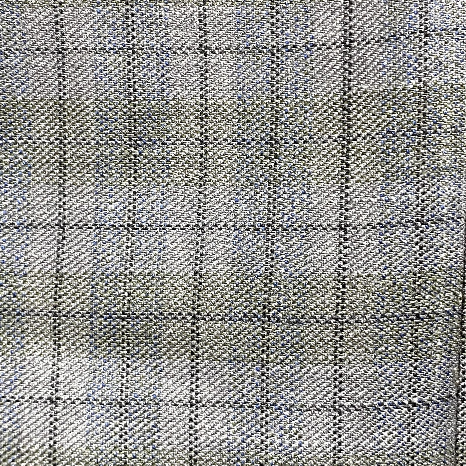 Hickey Freeman Hickey-Freeman 2 Button Plaid Grey Sports Coat Blazer Size 42L - 8 Thumbnail