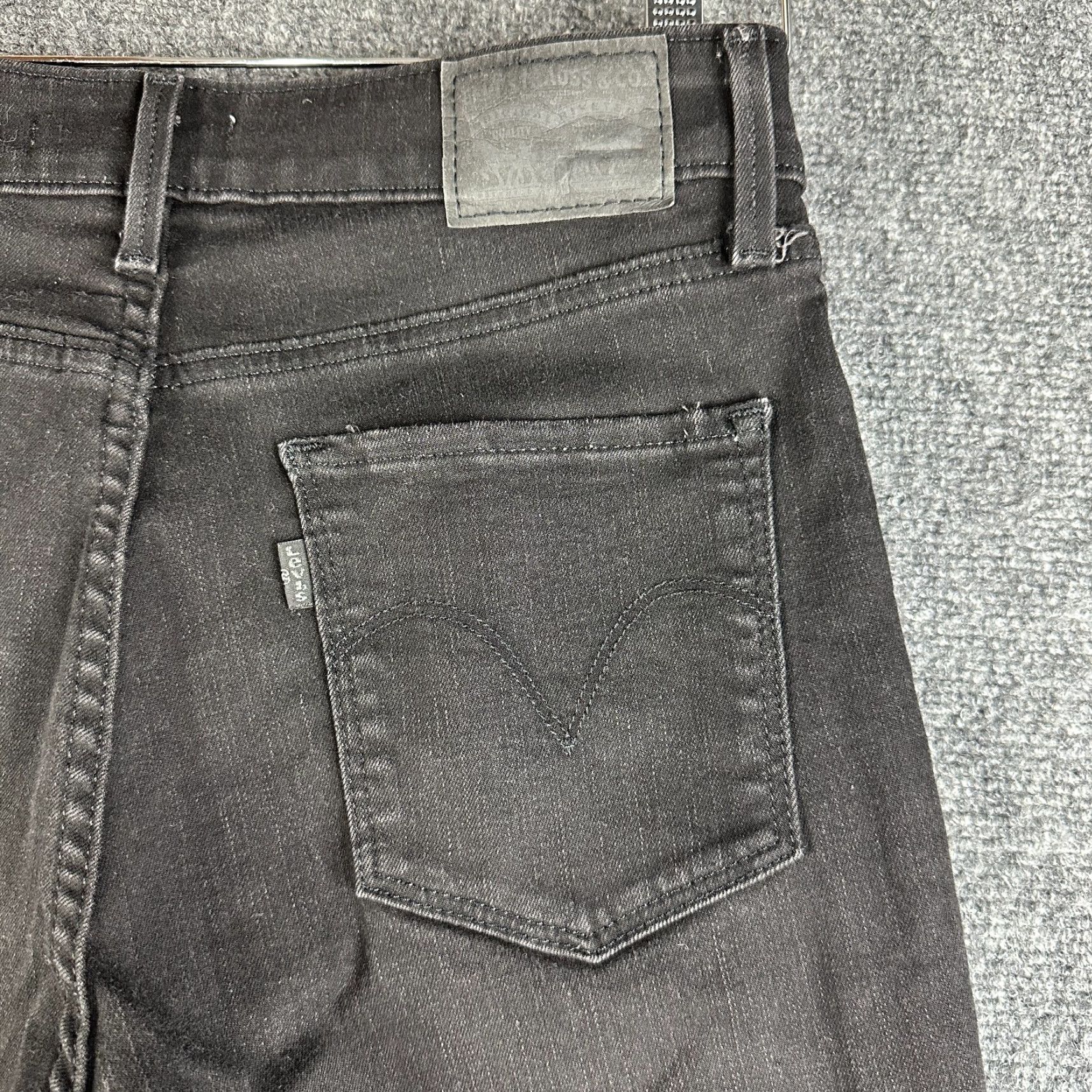 Levi's Levi's Jeans Womens 8 Classic Mid Rise Skinny Black Cotton Stretch Pockets Size 30" / US 8 / IT 44 - 8 Thumbnail