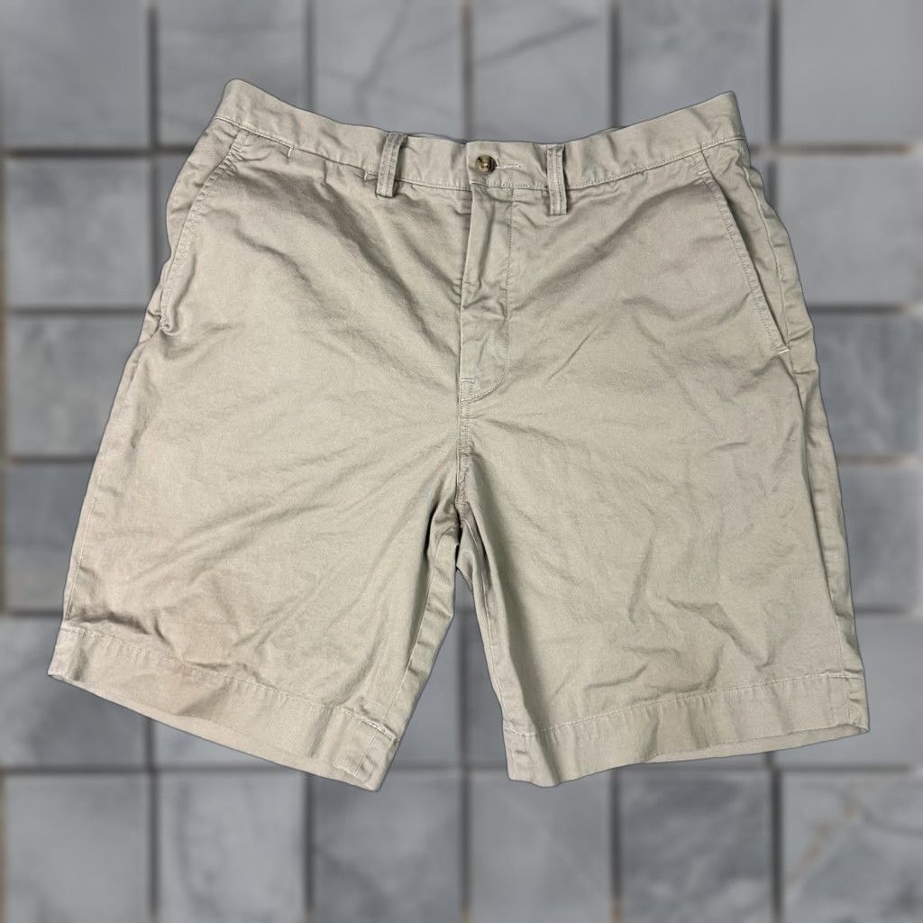 Polo Ralph Lauren Polo Ralph Lauren Chino Shorts Mens 34 Beige Stretch Classic Fit Beach Coastal Size US S / EU 44-46 / 1 - 1 Thumbnail