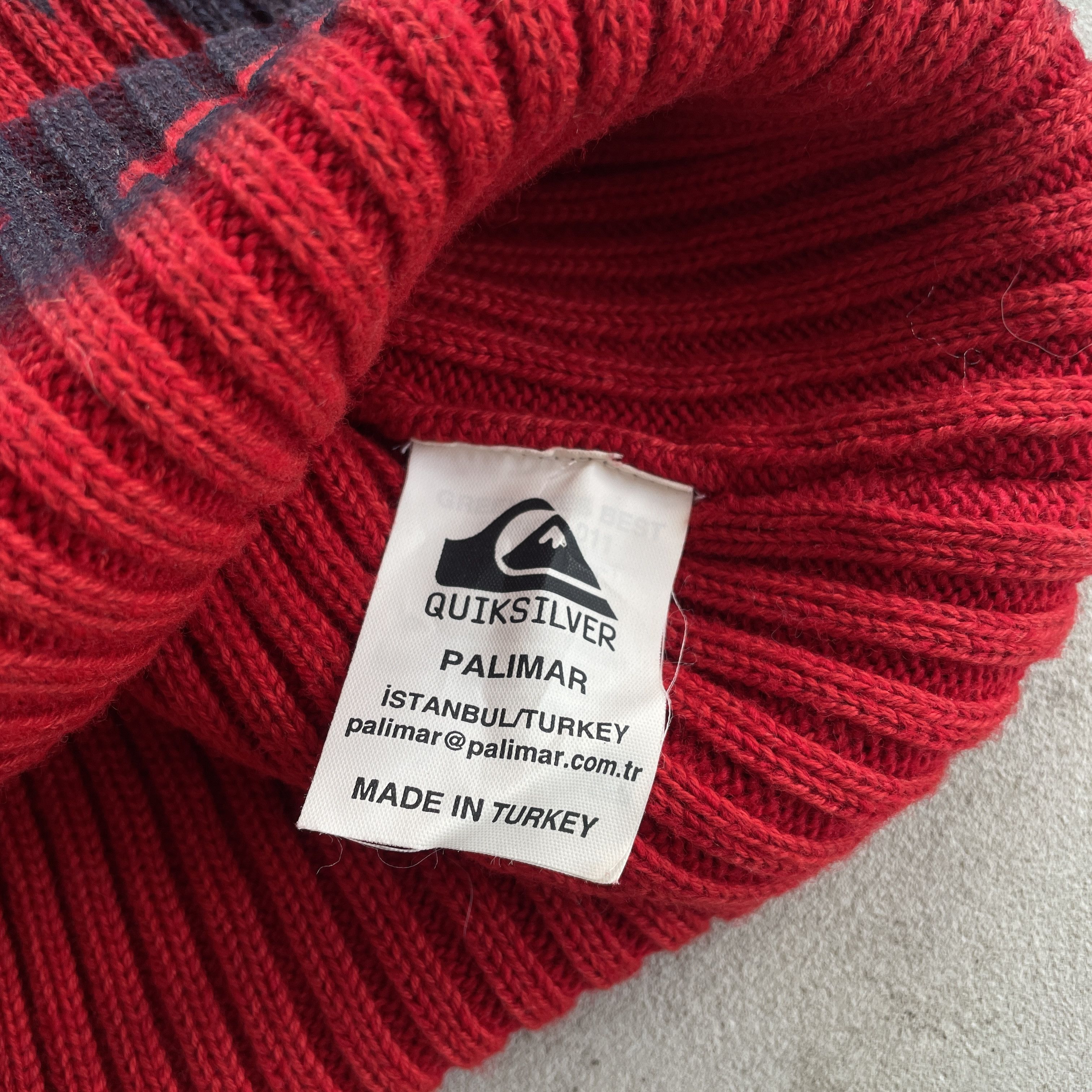 Quiksilver Vintage Quiksilver Rib Knit Beanie Hat Graffiti Skater Y2K Size ONE SIZE - 4 Thumbnail