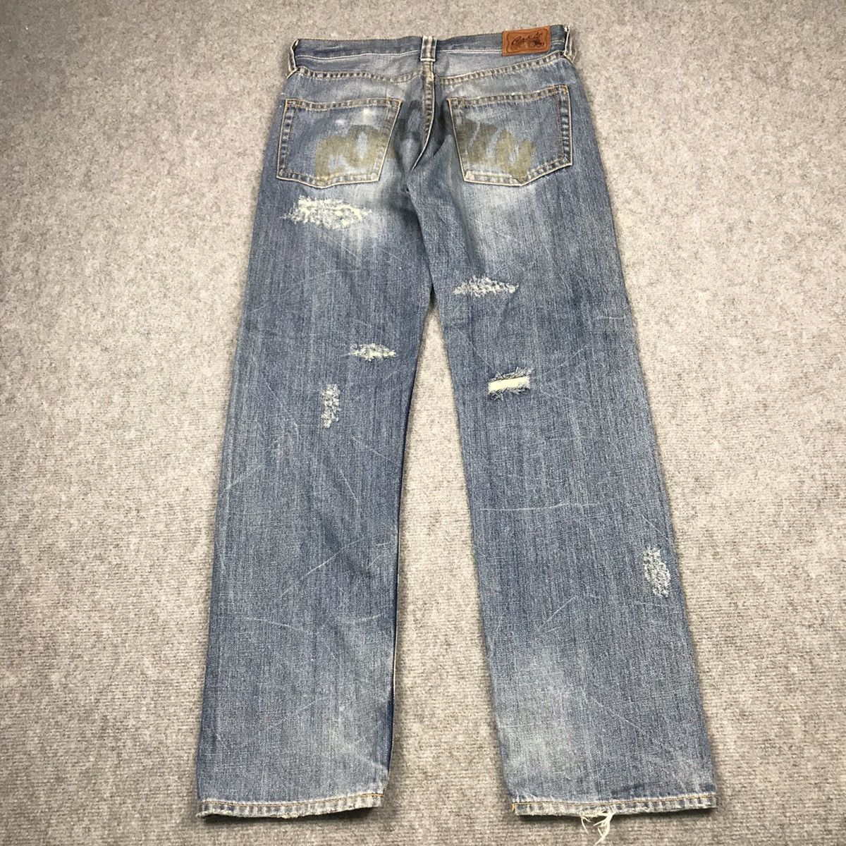 Japanese Brand DISTRESSED DENIM CO.LU JAPANESE JEANS PANTS 147 Size US 30 / EU 46 - 8 Thumbnail