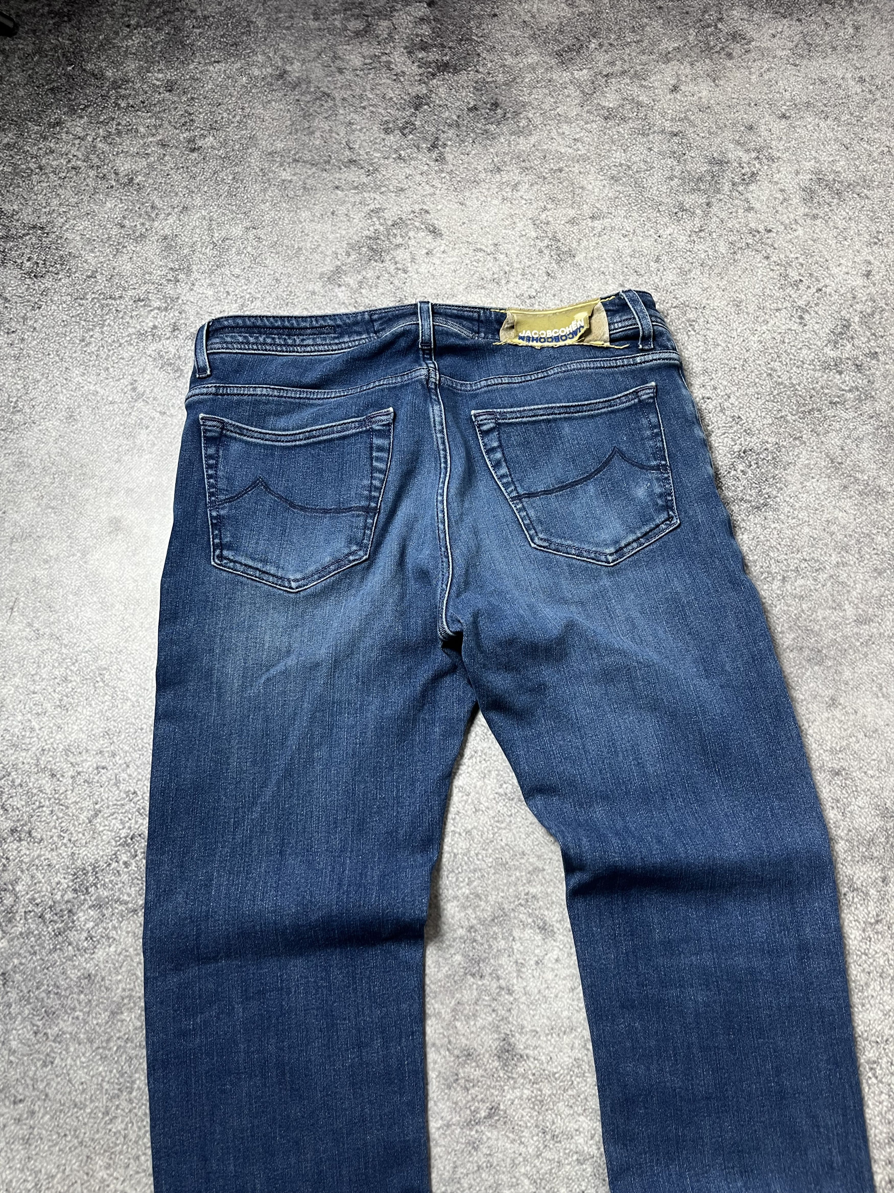 Jacob Cohen 🔥Jacob Cohen Style 688 Premium Denim Jeans Straight Fit Size US 33 - 2 Thumbnail