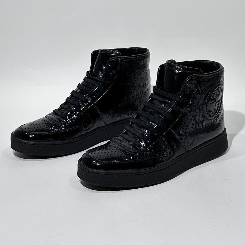 Gucci Gucci Stylish High-Top Sneakers in Black - Size US 5.5 / EU 38 - 1 Thumbnail