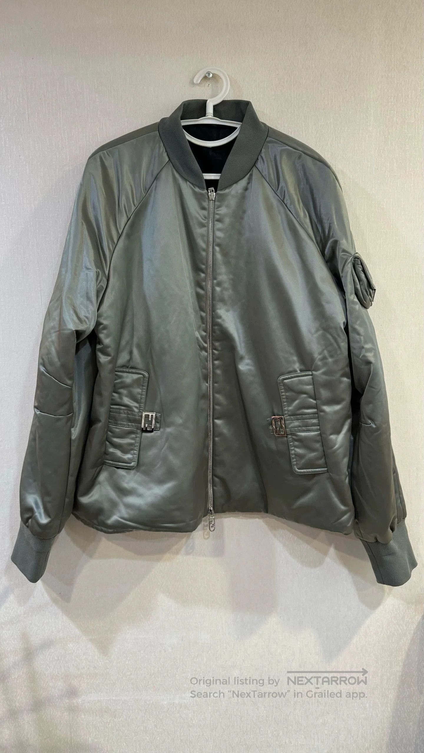 Fendi Fendi Solid Color Bomber Jacket. Size US XL / EU 56 / 4 - 1 Thumbnail