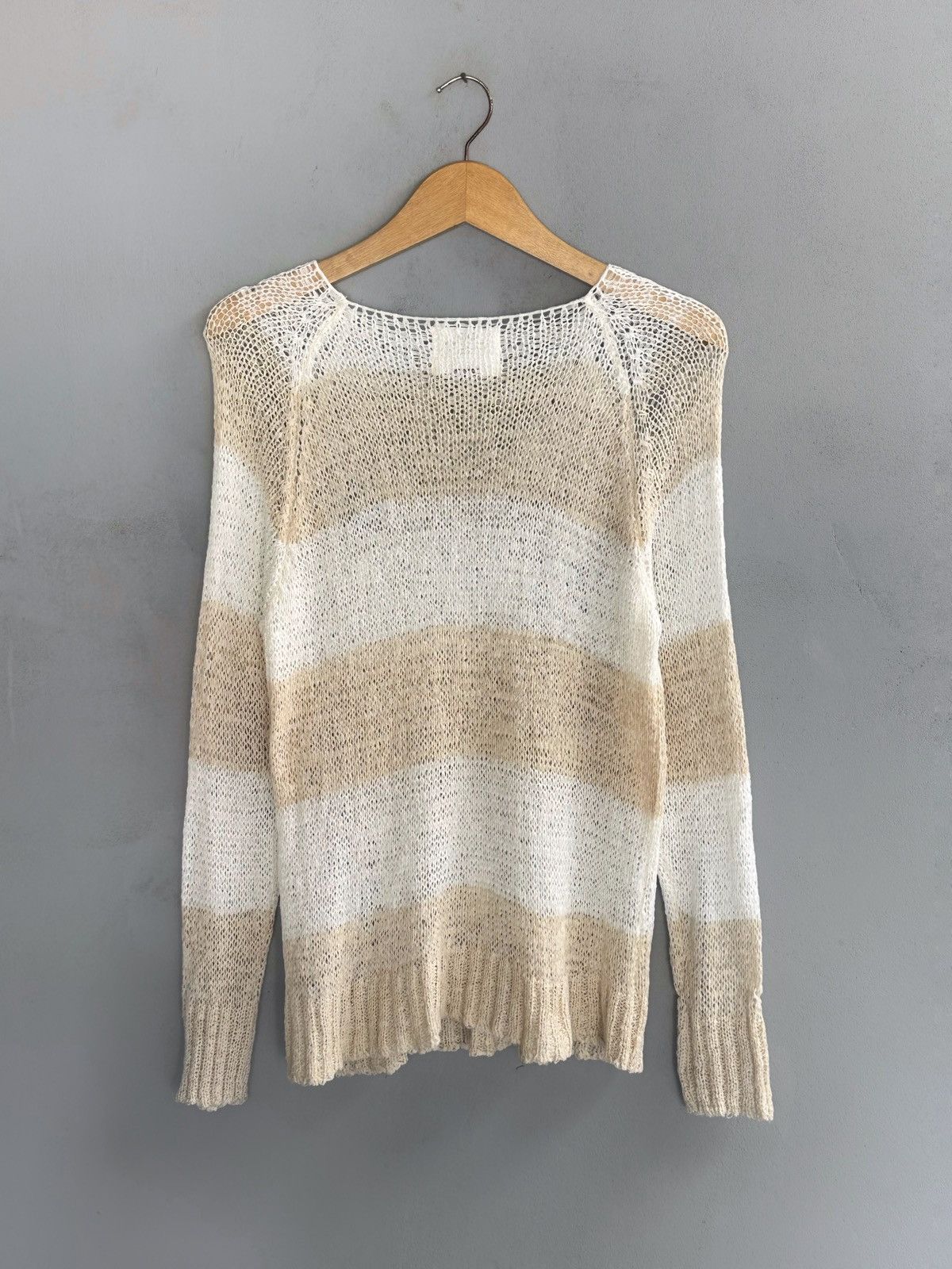 Beauty Beast × Hysteric Glamour × Japanese Brand Distressed Knit Fishnet Grunge RED Sweater Like Number Nine Size US M / EU 48-50 / 2 - 3 Thumbnail