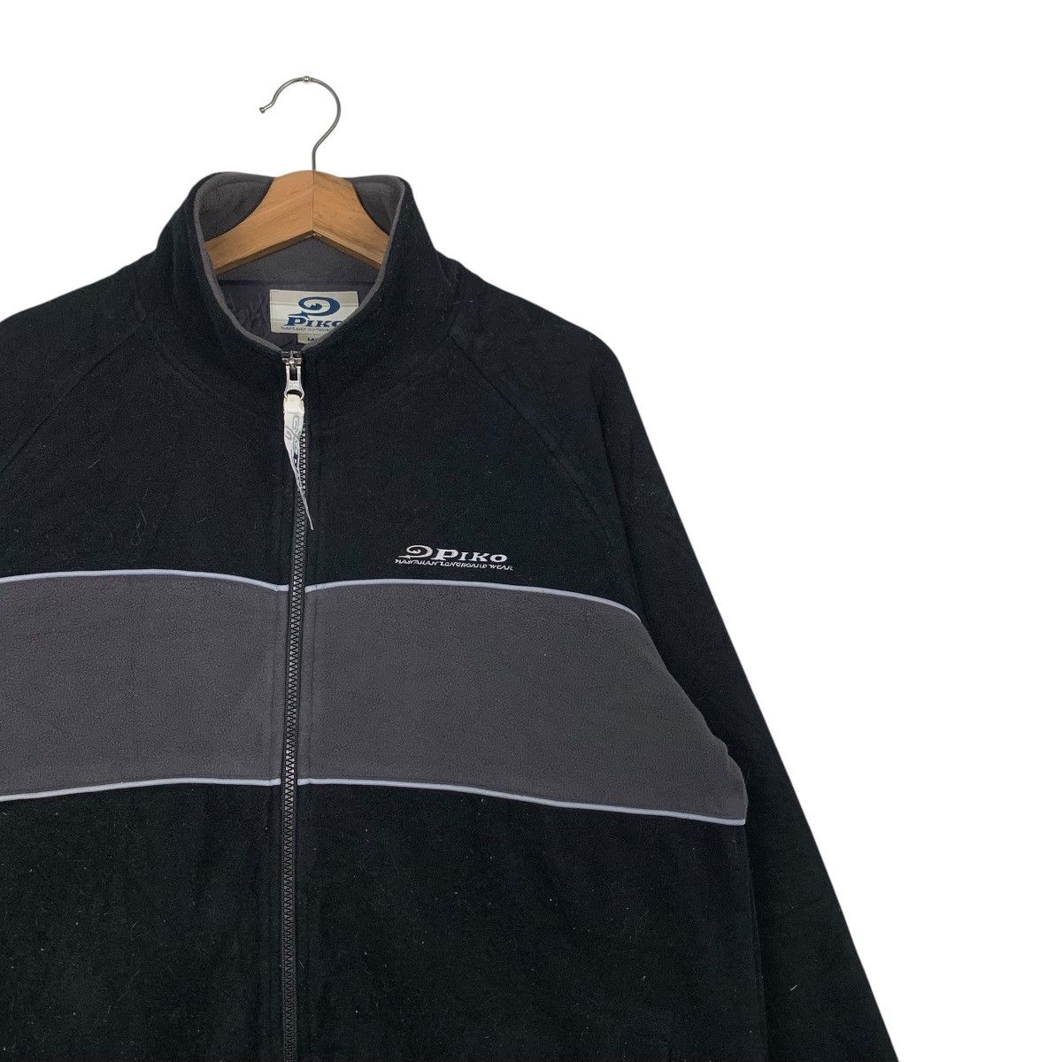 Japanese Brand 90's PIKO Hawaiian Longboard Wear Fleece Jacket #2770-C125 Size US L / EU 52-54 / 3 - 4 Thumbnail