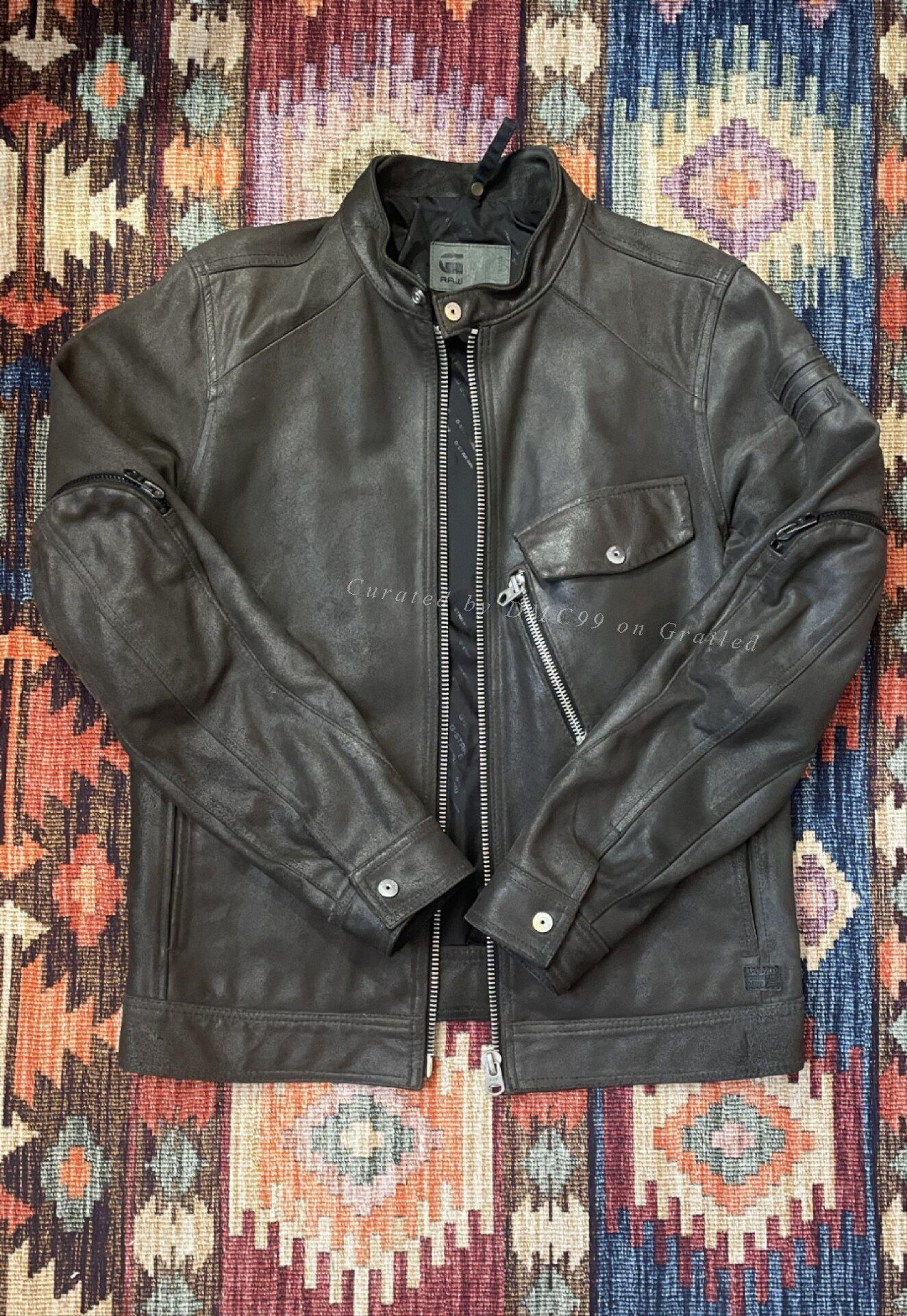 G-Star Gstar Raw Vintage Leather Jacket Size US M / EU 48-50 / 2 - 1 Thumbnail