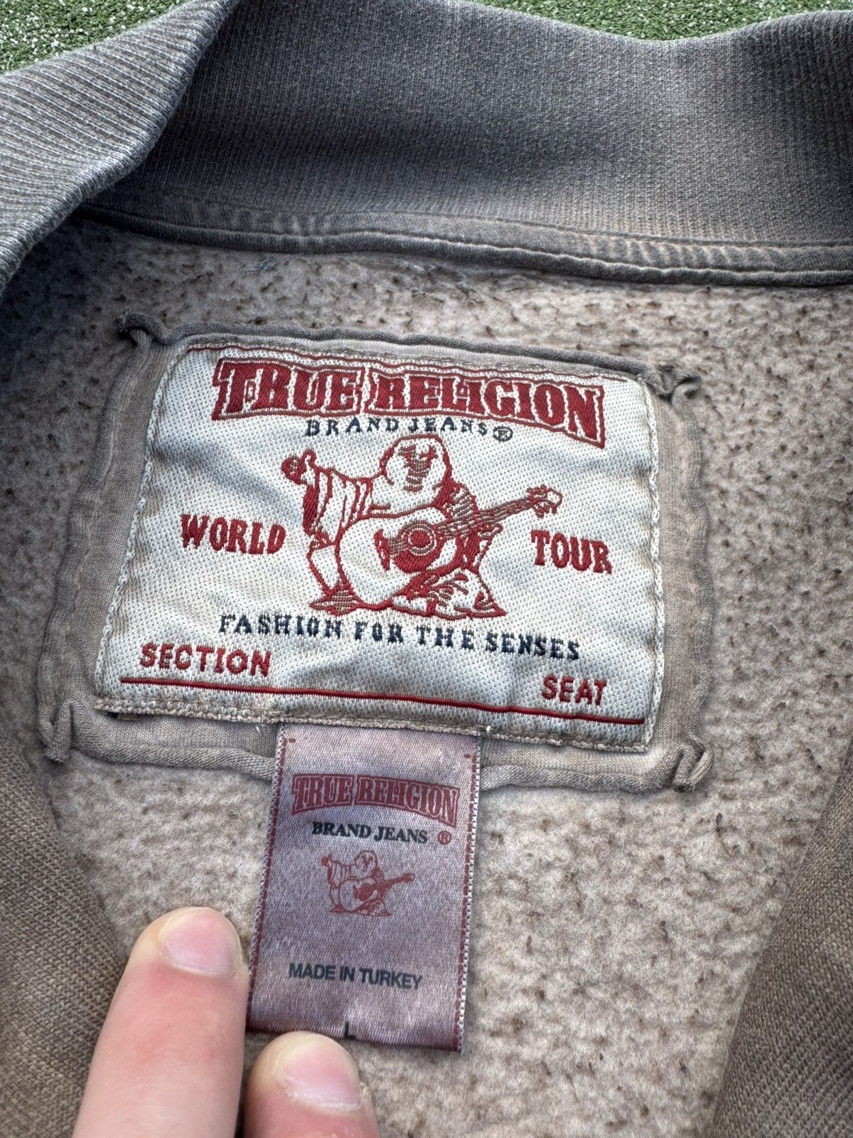 True Religion Rare True Religion distressed Bombers sweatshirt Size US L / EU 52-54 / 3 - 8 Thumbnail