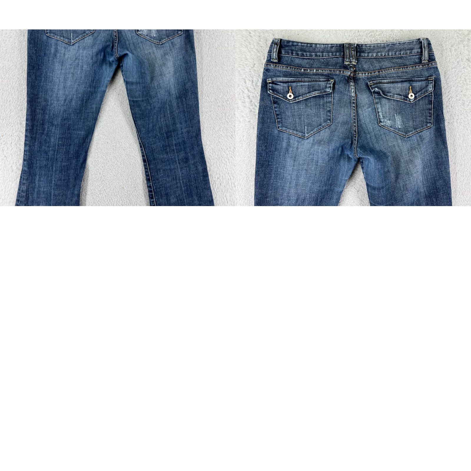 Denime SaltWorks Jeans Women 30 Blue Denim Bootcut Low Rise SaltWorks 5-Pocket Denim Slim Moderate Stretch Blue 90s Cowboy Theme Womens Size 30" / US 8 / IT 44 - 10 Thumbnail