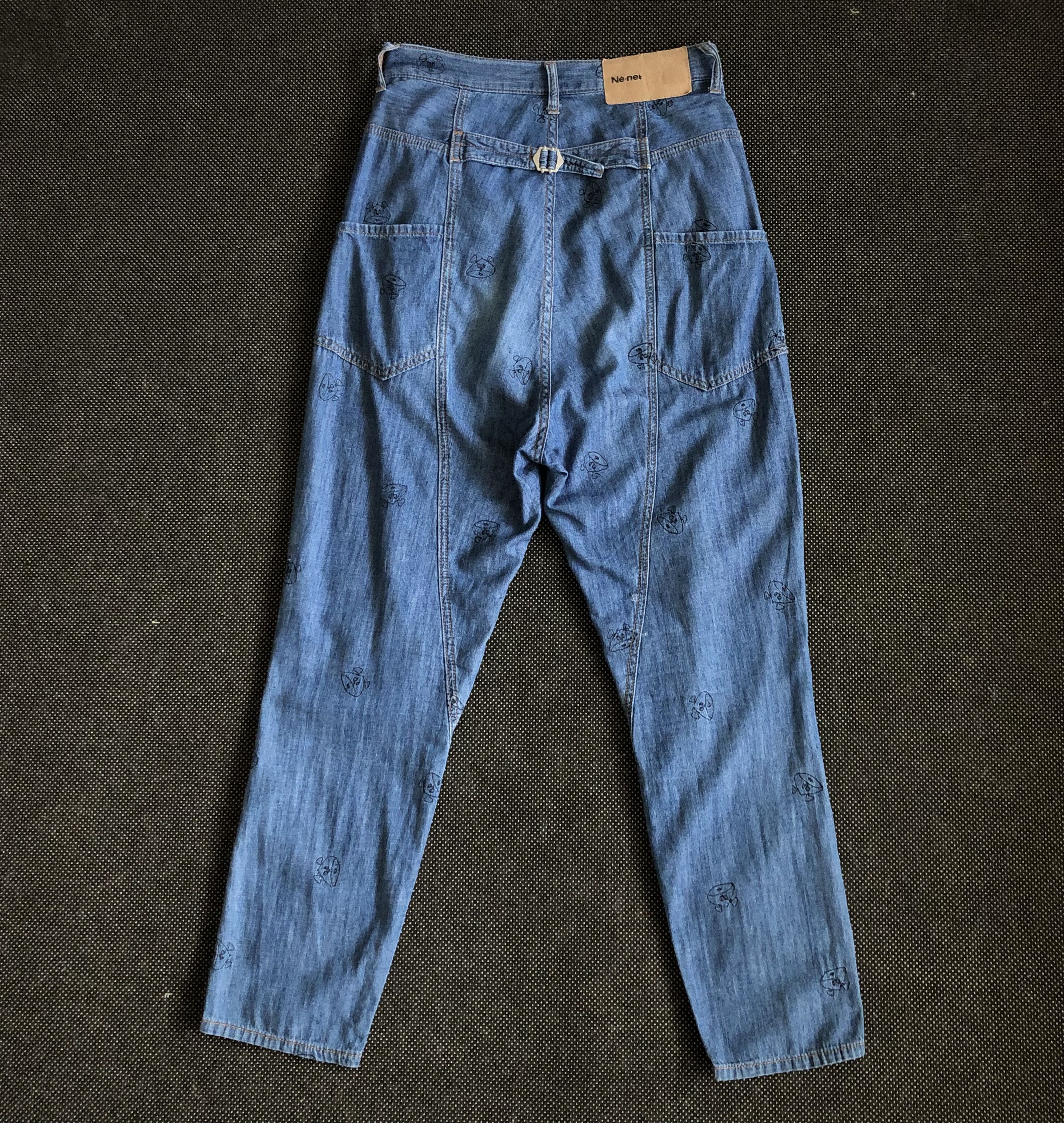 Issey Miyake RARE🔥SS14 NÉ-NET BUCKLEBACK AO EMBROIDERY DROP CROTCH Size 29" - 1 Thumbnail