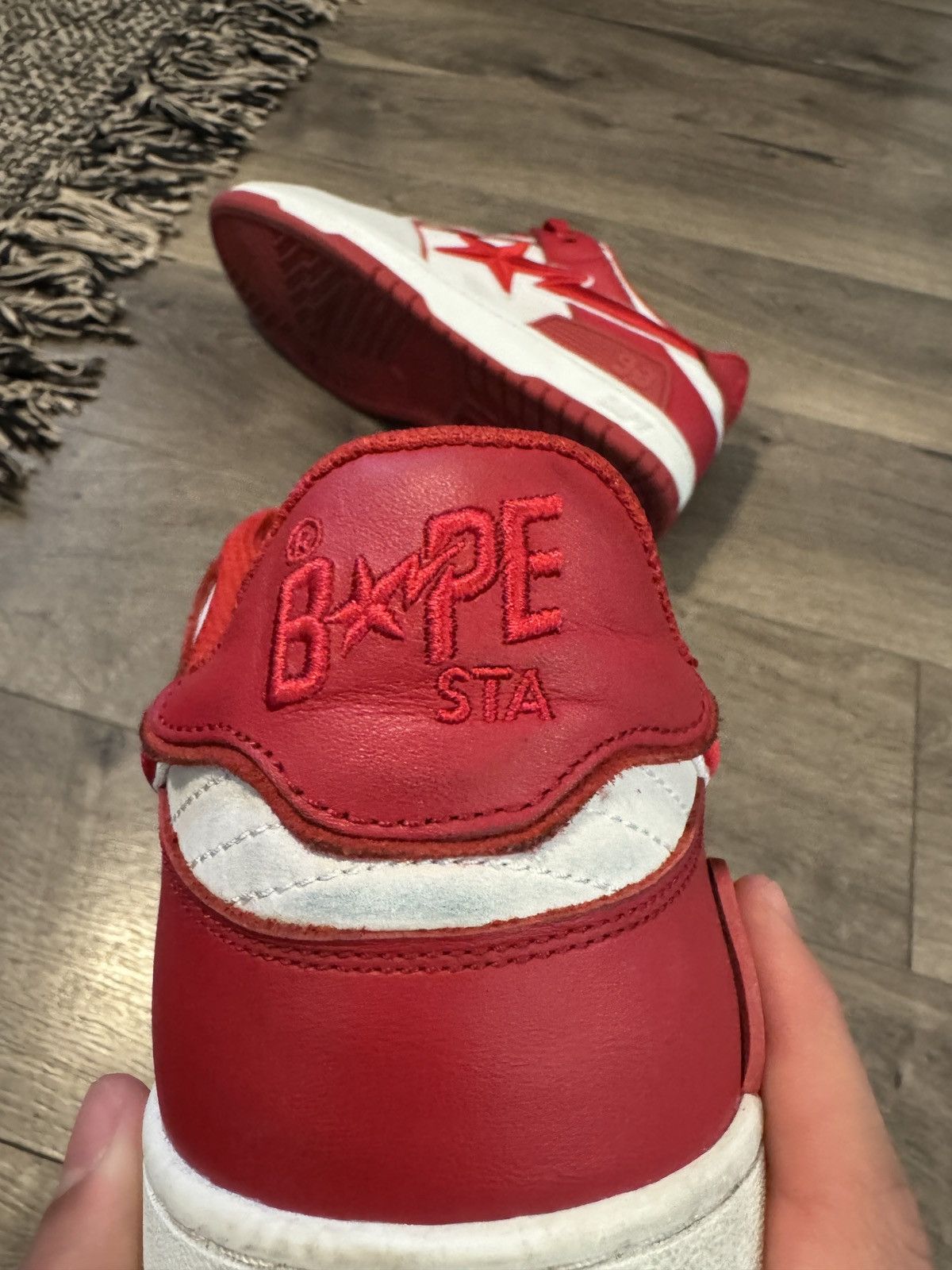 Bape BAPE SKSSTA #5 RED STITCH SUEDE SIZE 12 Size US 12 / EU 45 - 3 Thumbnail