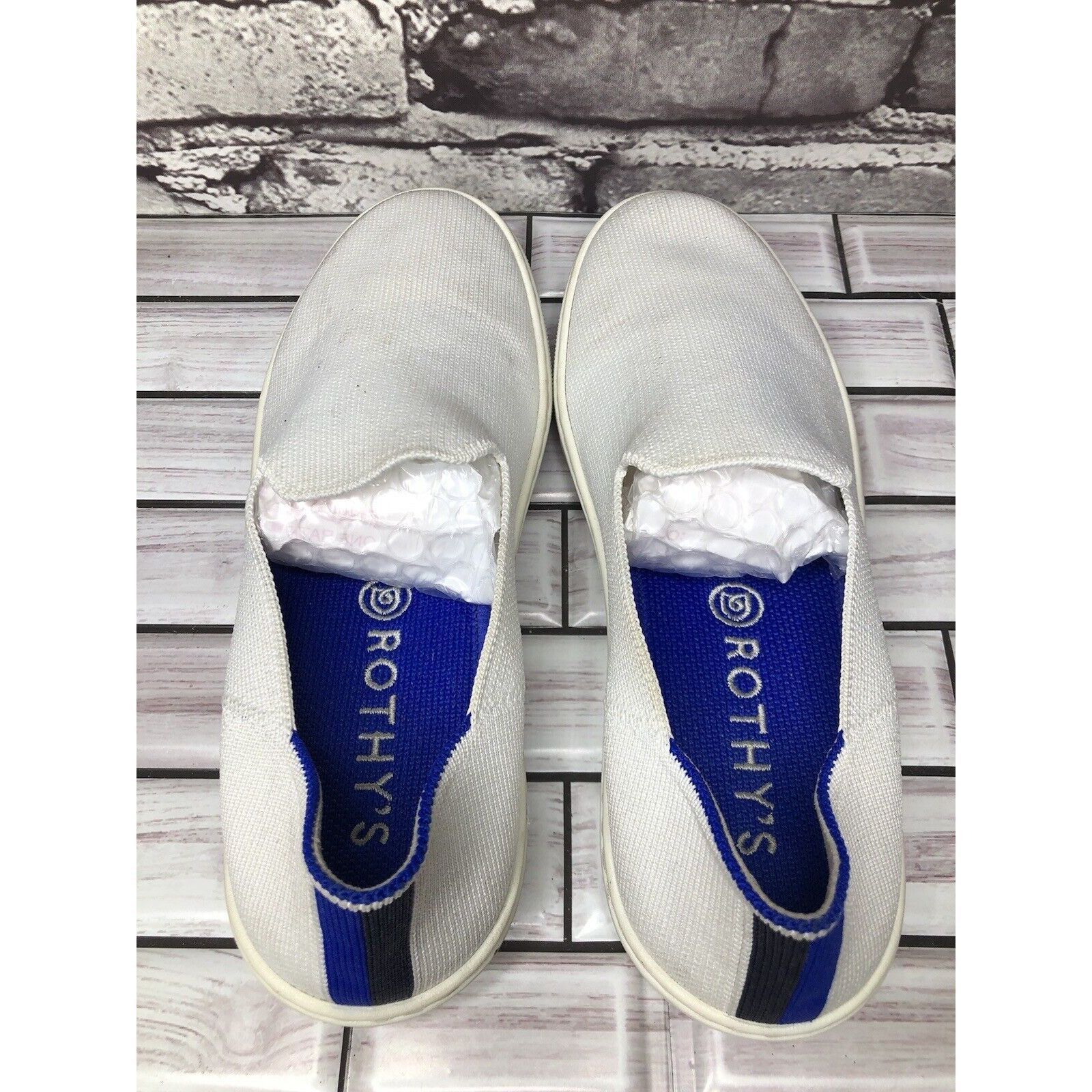 Other Rothy’s The Sneaker White Knit Fabric Casual Comfort Shoes W Size US 7 / IT 37 - 5 Thumbnail