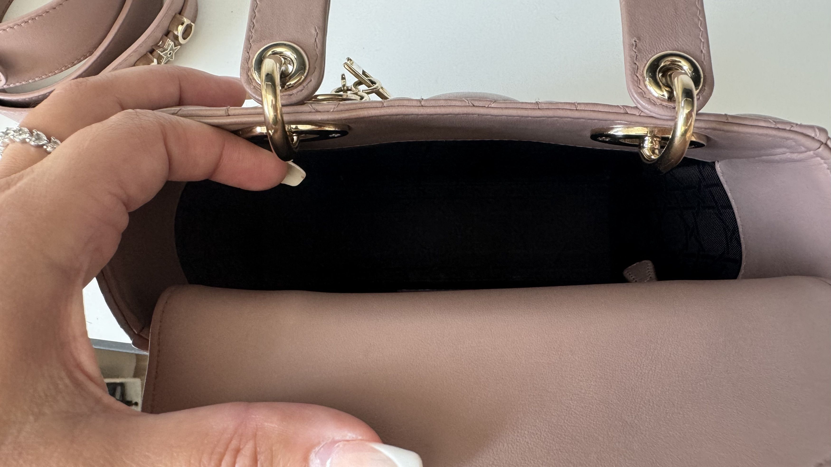 Dior DIOR Small Lady Dior My ABCDior Bag - Cannage Lambskin Size ONE SIZE - 15 Thumbnail