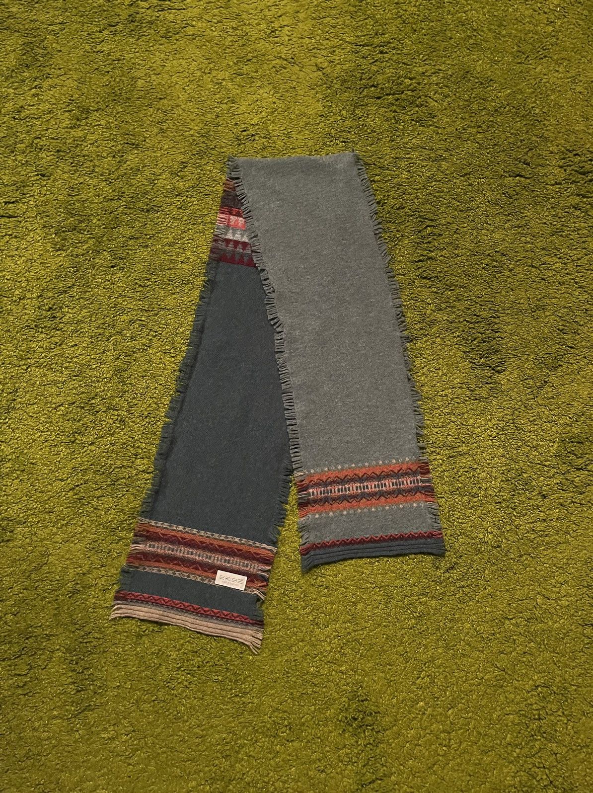 Designer Eribe avant garde coloured wool scarf Size ONE SIZE - 8 Thumbnail