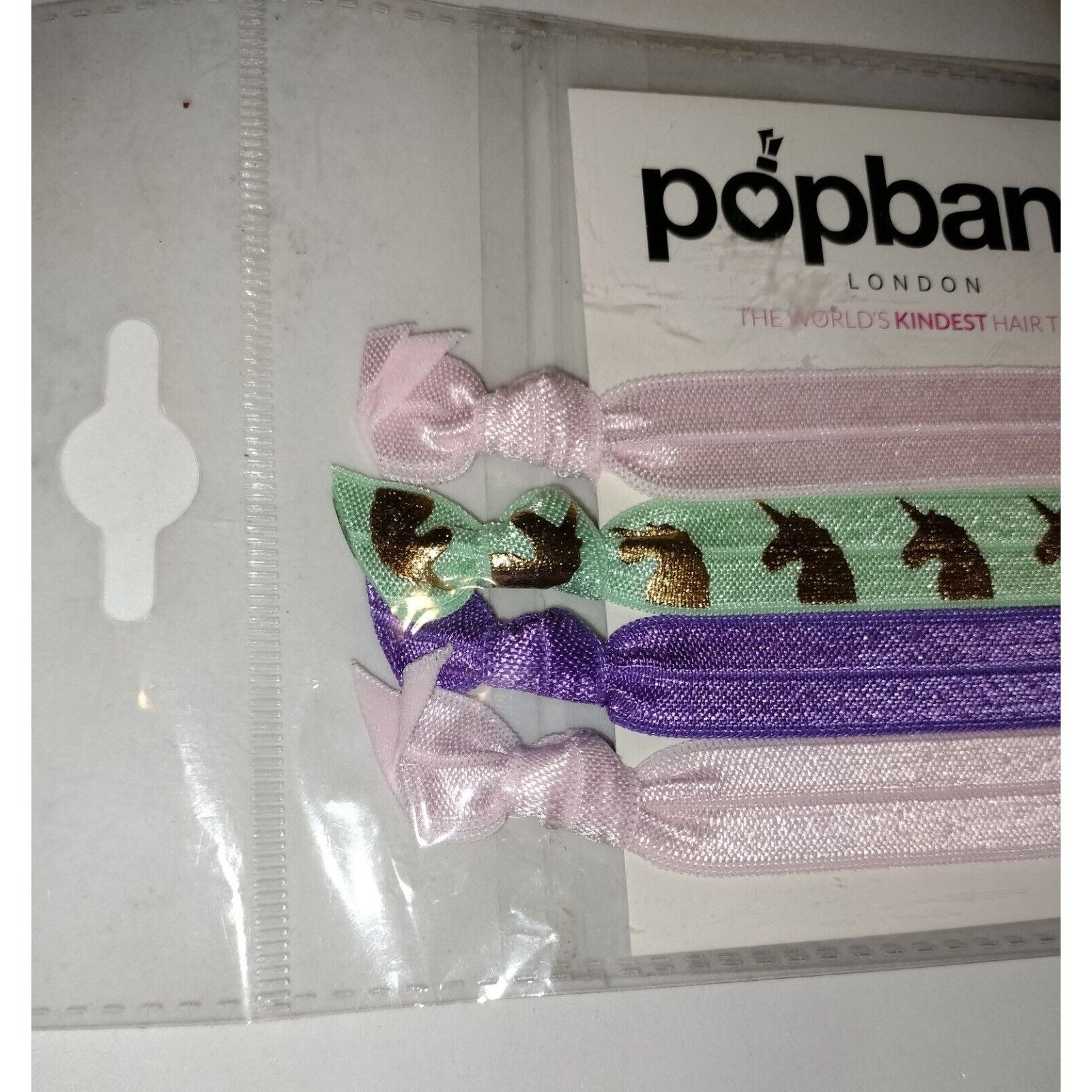 Other Popband 4 Pack Glitter Hair Accessories Band Pink Unicorn Pu Size ONE SIZE - 7 Thumbnail