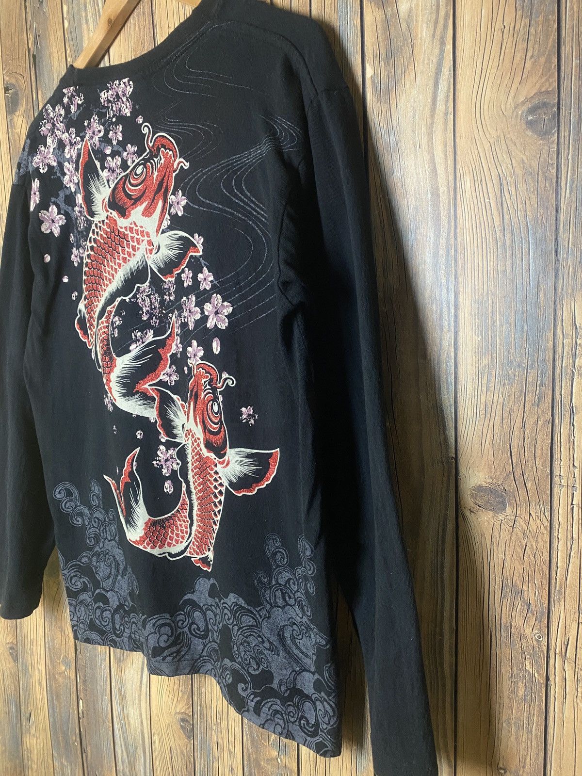 Other Sukajan fish koi long sleeve shirt Size US M / EU 48-50 / 2 - 7 Thumbnail