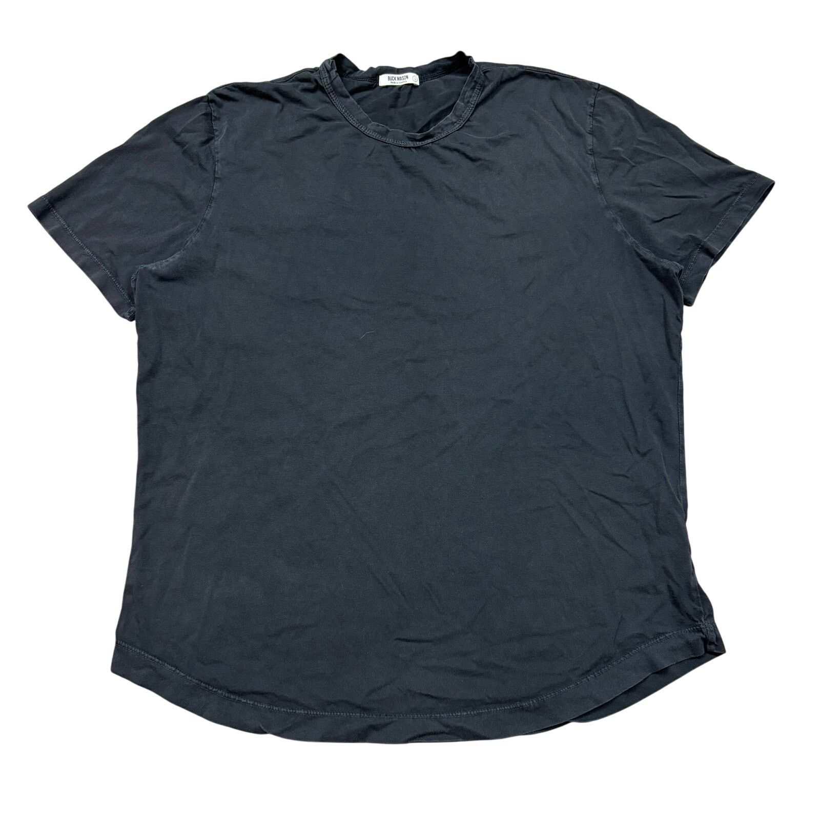 Buck Mason Buck Mason Slub Curved Hem Tee Shirt Men's Large Minimalist Size US L / EU 52-54 / 3 - 1 Thumbnail