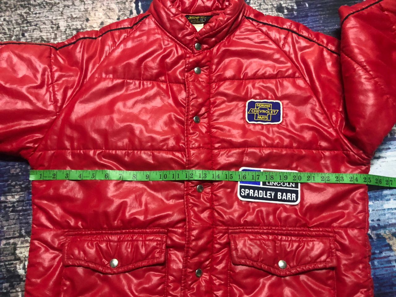 Swingster Vintage 70s/80s Motorsports Swingster Puffer Coat Jacket (L) Size US L / EU 52-54 / 3 - 23 Thumbnail