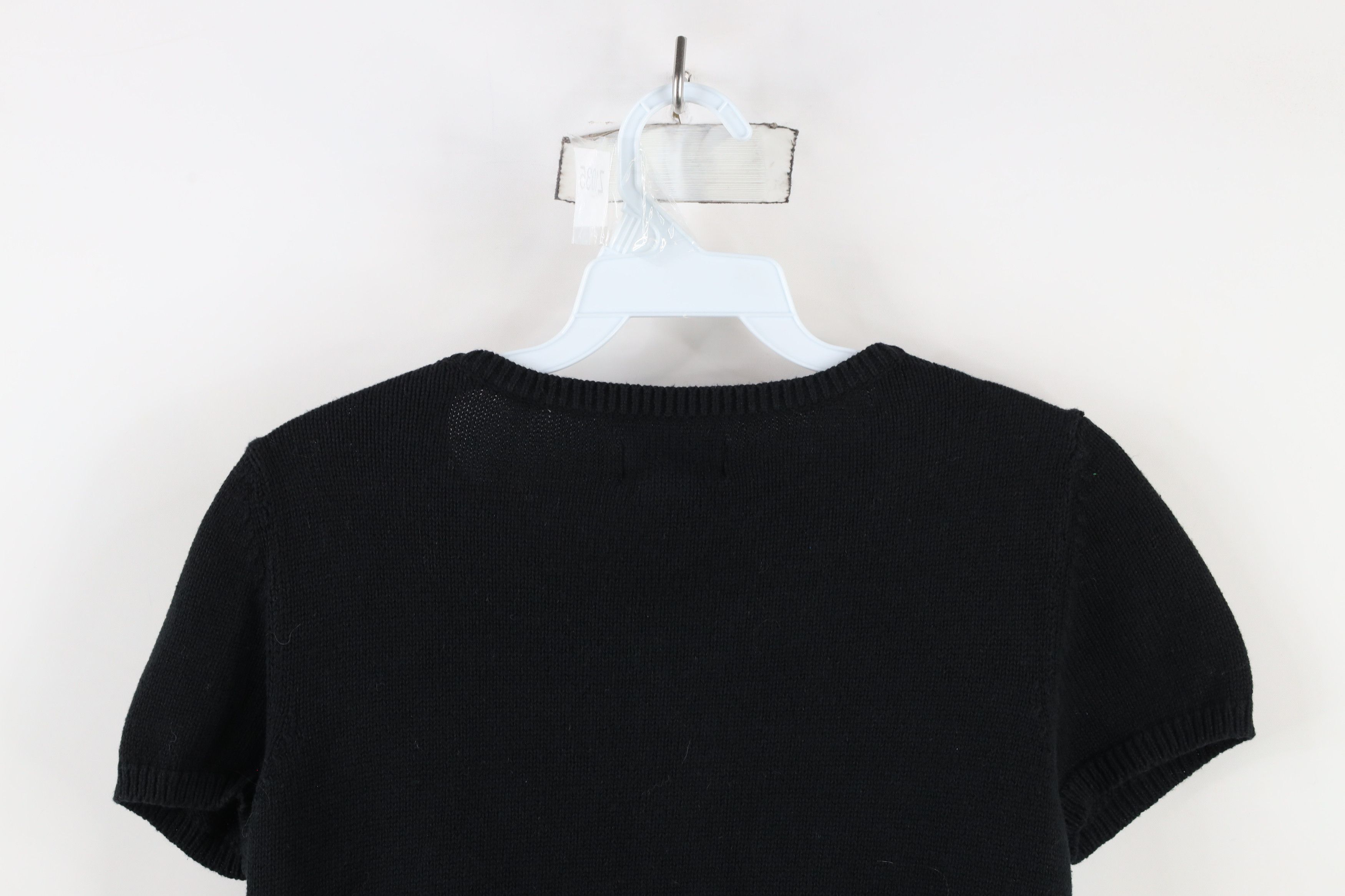 Vintage Vintage Y2K Babydoll Mudd Cable Knit Cardigan Sweater Black Size M / US 6-8 / IT 42-44 - 8 Thumbnail