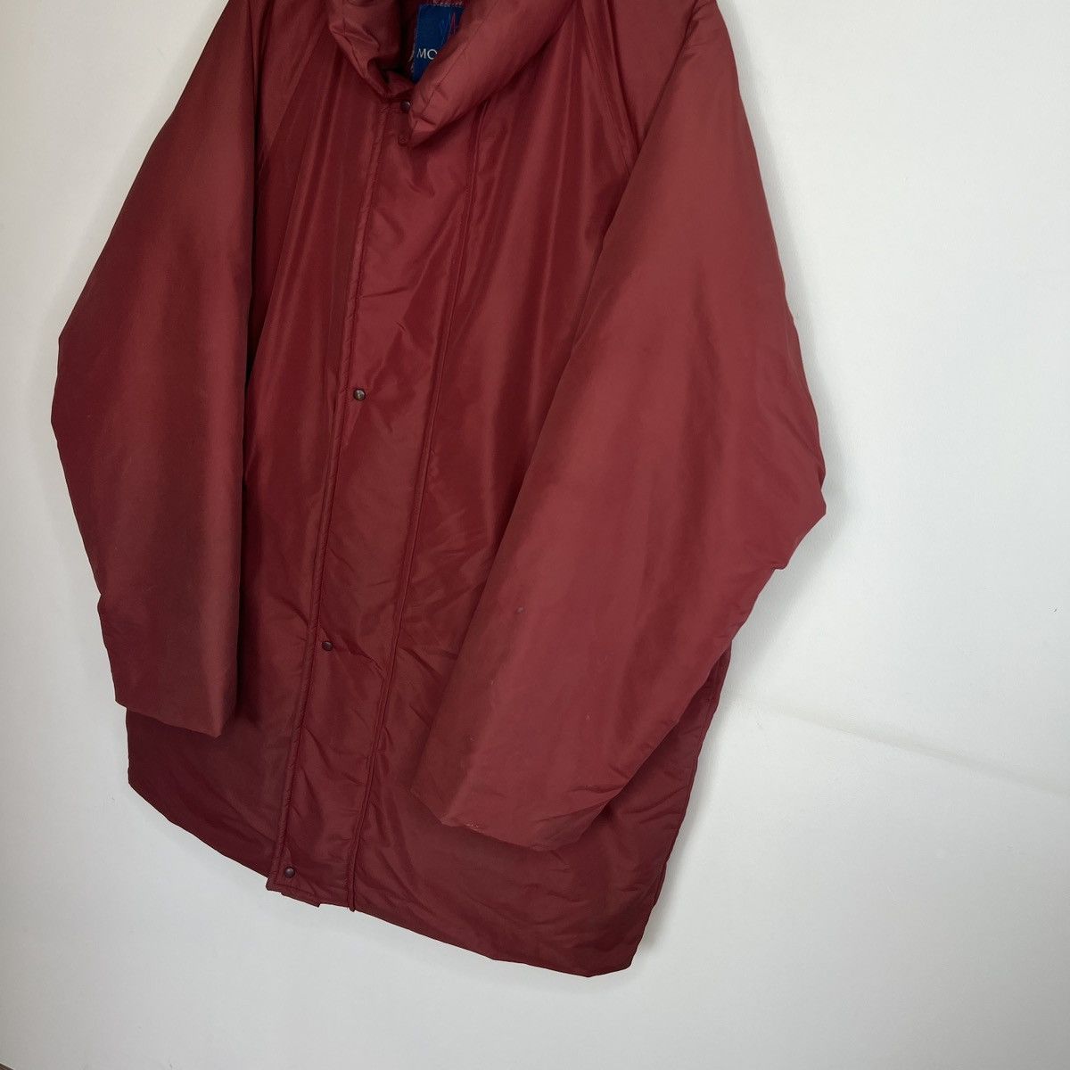Moncler Vintage 90s Moncler Puffer Goose Down Jacket Red Nylon Size US XXL / EU 58 / 5 - 3 Thumbnail