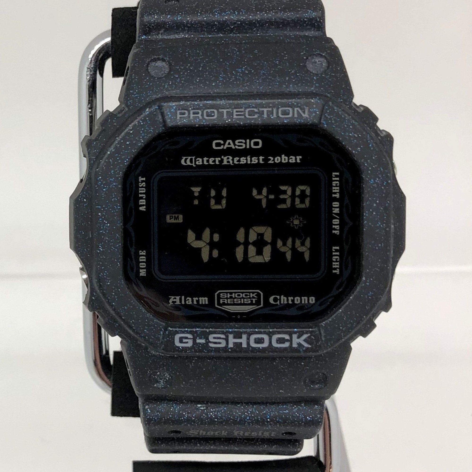 image of Casiog-Shock Watch Dw-5600Gm-1 Metallix-G Metallic Foil Black Digital Resin Men's Mikunigaoka Store