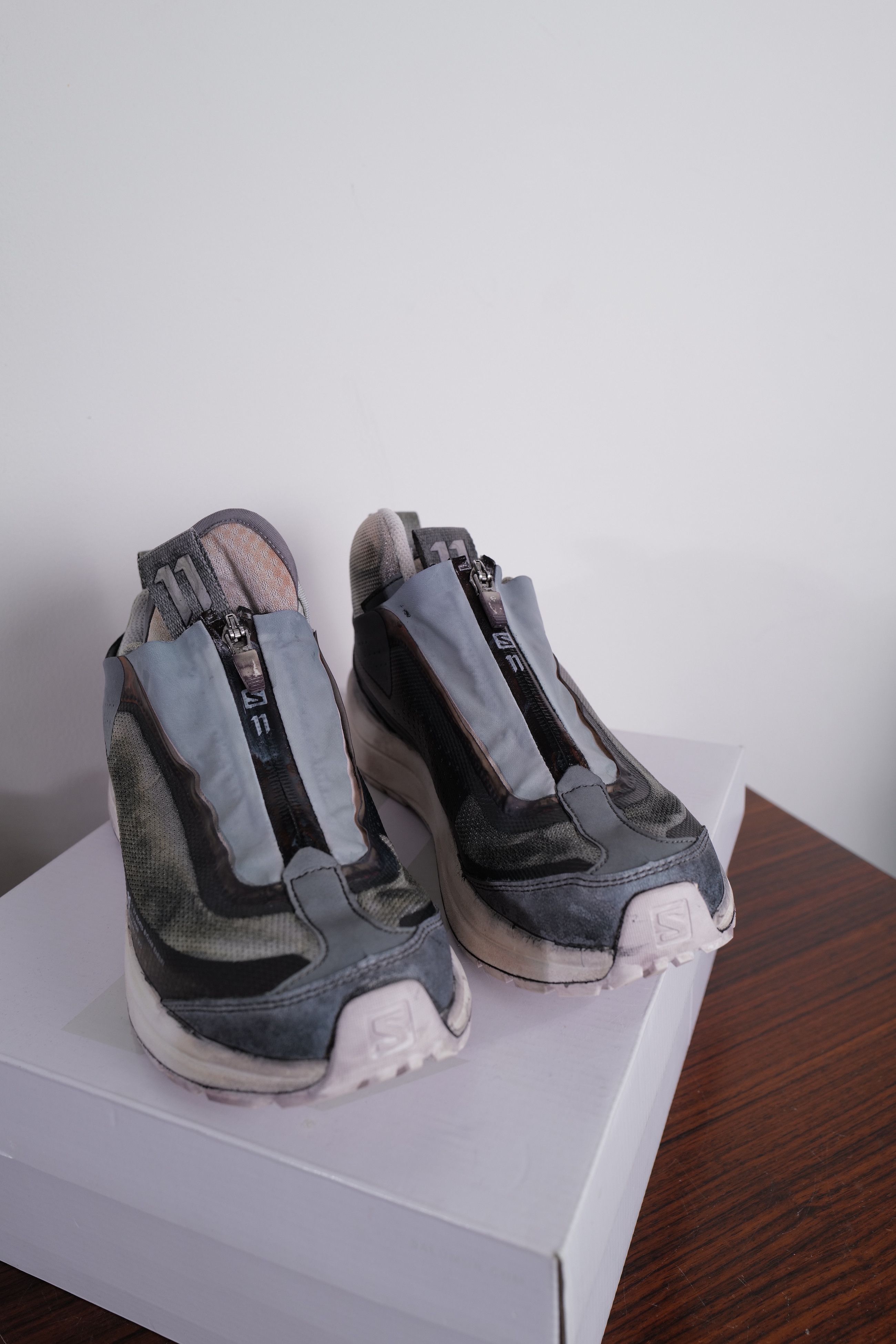 Boris Bidjan Saberi WHITE-PATINA GREY Size US 8.5 / IT 38.5 - 22 Thumbnail