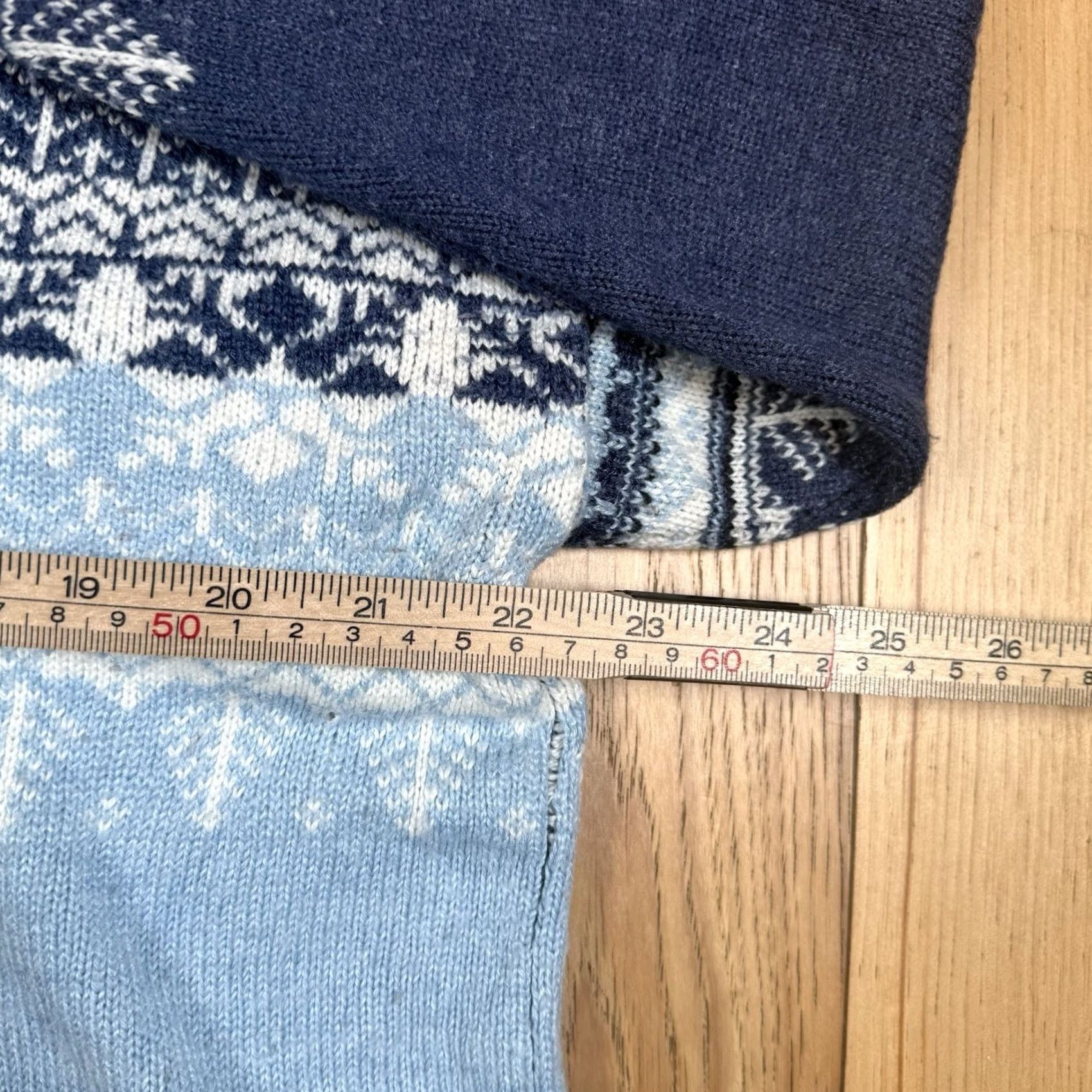 Tommy Hilfiger VINTAGE Tommy Hilfiger Sweater Mens M Crewneck Blue Geometric Nordic Pullover Pattern Size US M / EU 48-50 / 2 - 6 Thumbnail