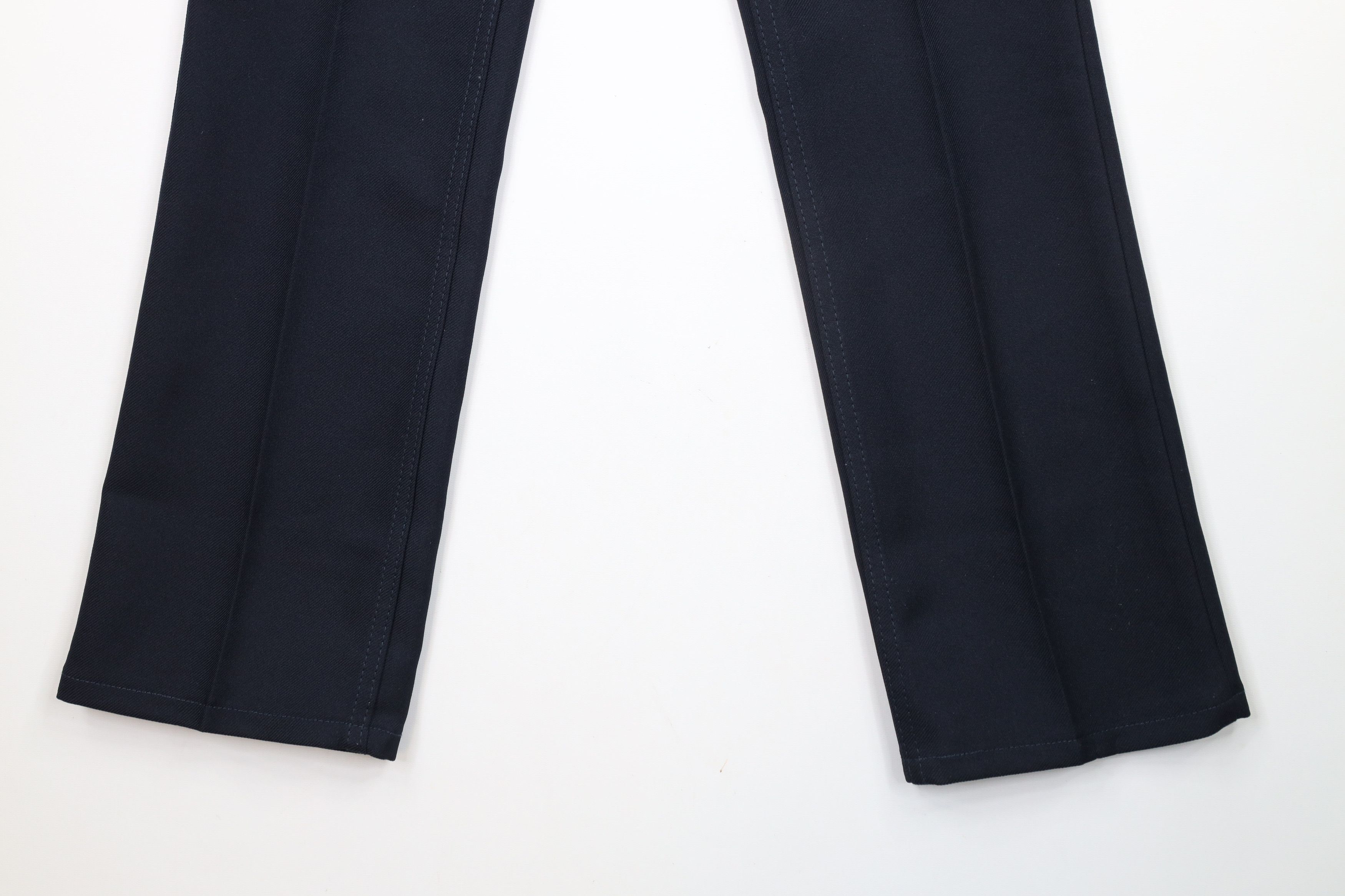 Vintage × Wrangler Vintage 90s Wrangler Flared Bootcut Chino Pants Navy Blue Size US 30 / EU 46 - 4 Thumbnail