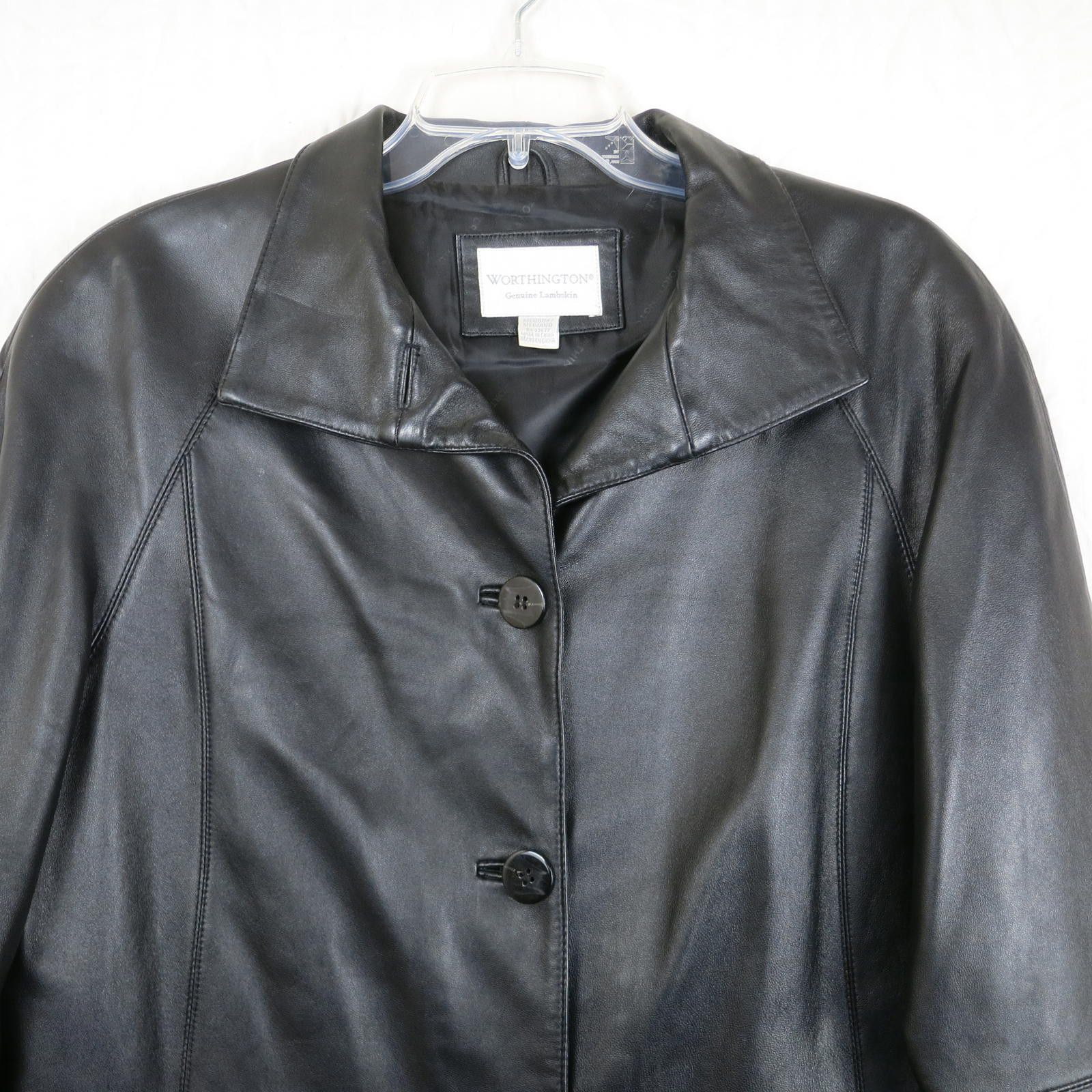 Worthington Worthington Genuine Lambskin Black Jacket Women's Medium Size M / US 6-8 / IT 42-44 - 3 Thumbnail