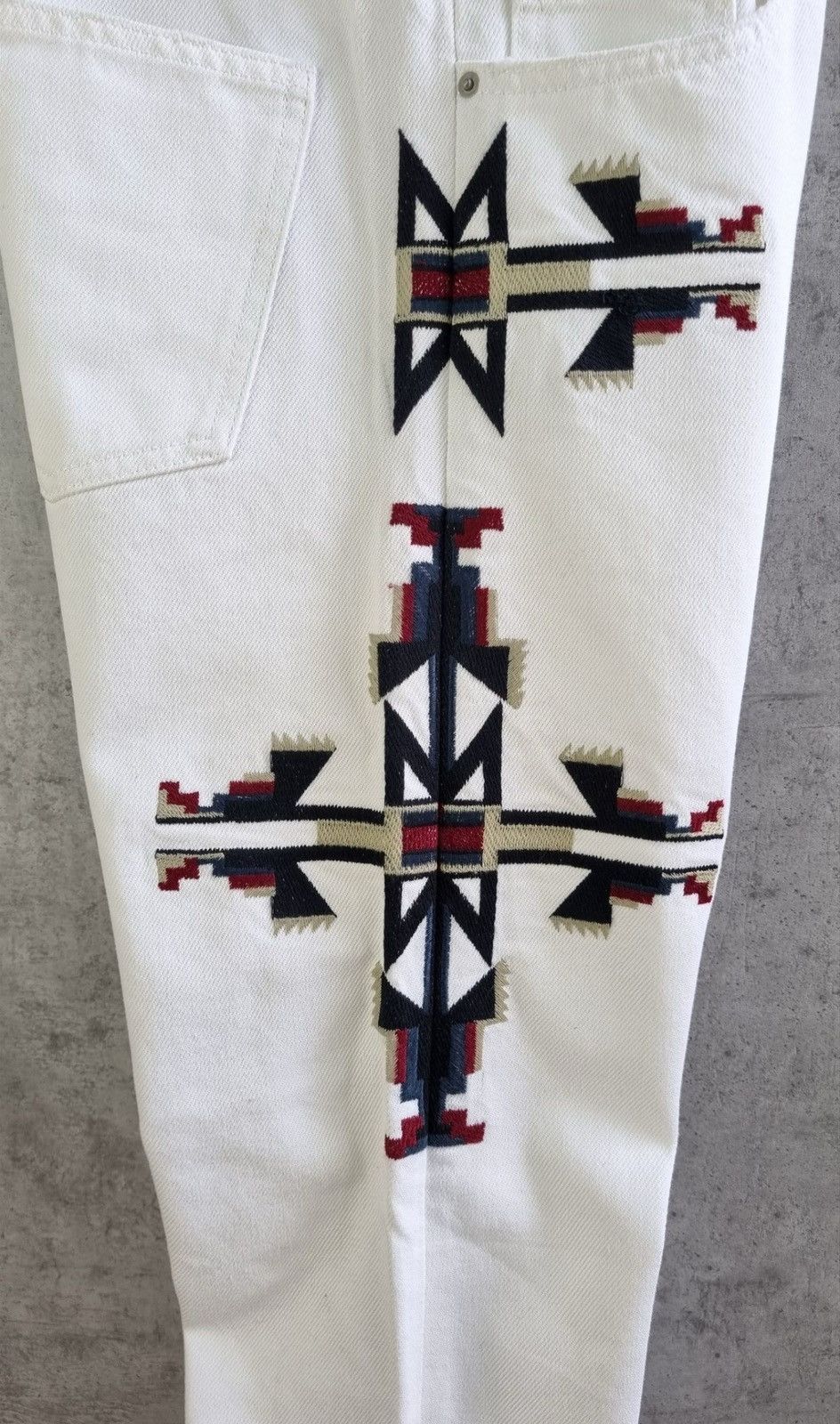 Isabel Marant Isabel Marant Jeans Art Embroidery Design Denim Pants Size US 34 / EU 50 - 7 Thumbnail