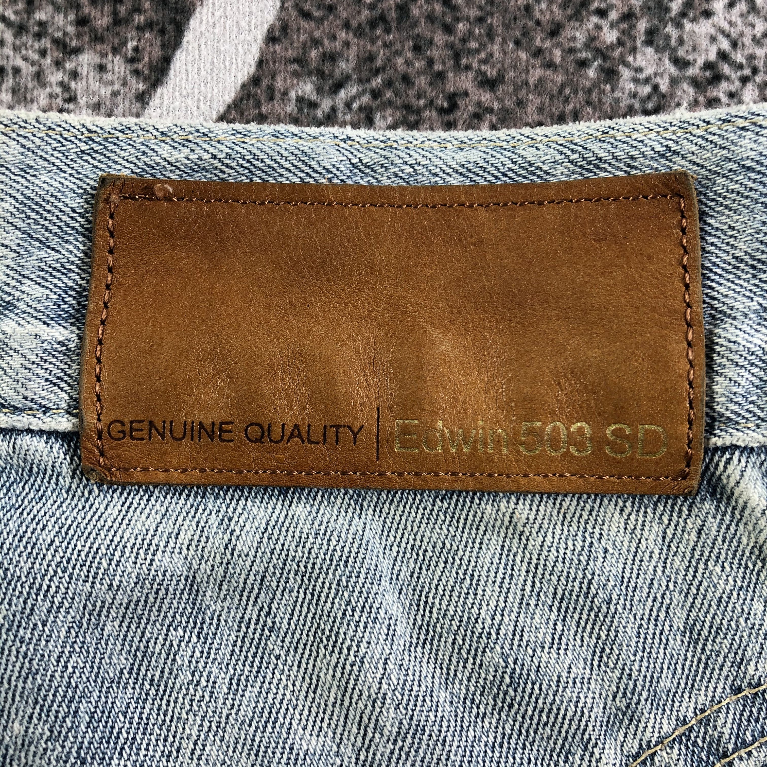 Edwin Vintage Edwin 503 Jeans Distressed Denim KJ2355 Size US 30 / EU 46 - 5 Thumbnail
