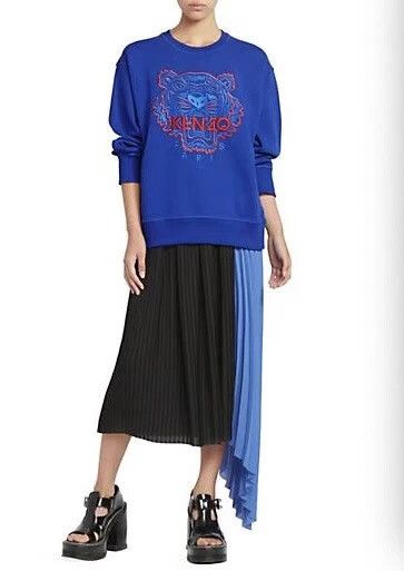 Kenzo KENZO Blue tiger head embroidery hoodie Size S / US 4 / IT 40 - 6 Thumbnail