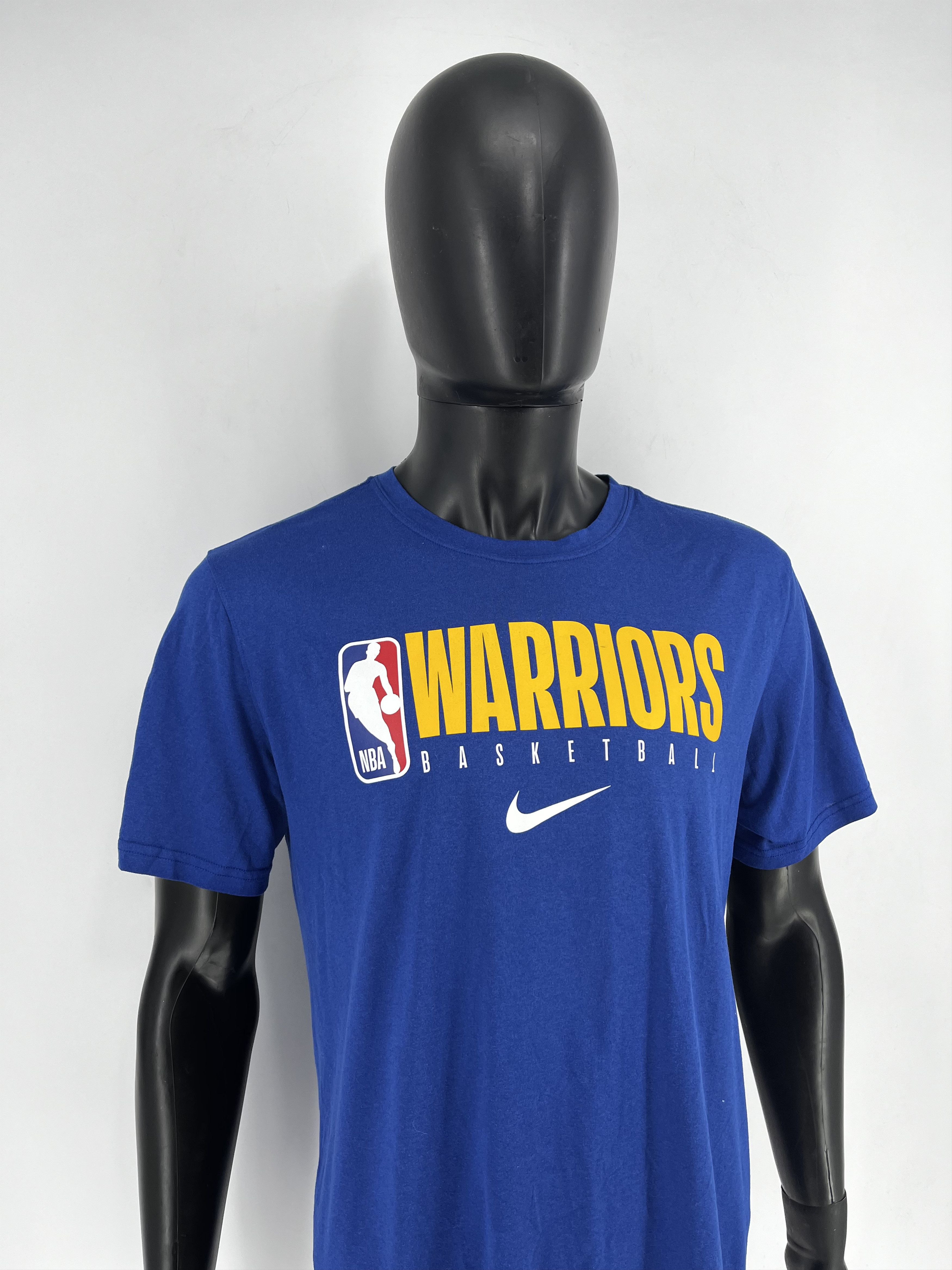 NBA × Nike × Sports Specialties Nike Golden State Warriors T-Shirt Mens L Blue Dri-Fit NBA Size US L / EU 52-54 / 3 - 3 Thumbnail