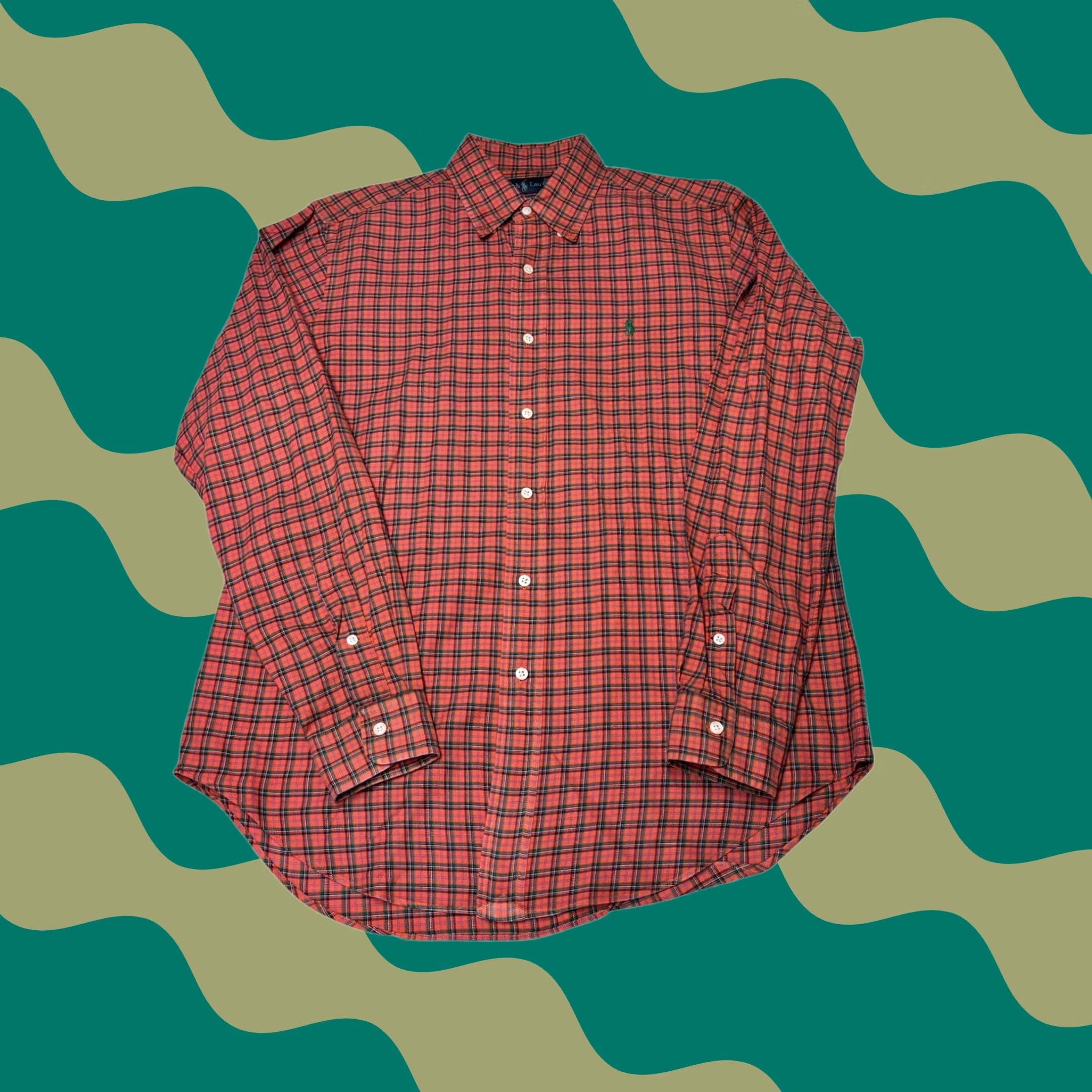Polo Ralph Lauren Polo Ralph Lauren Mens Classic Fit Plaid Button-Down Shirt Red Green Tartan M Size US M / EU 48-50 / 2 - 1 Thumbnail