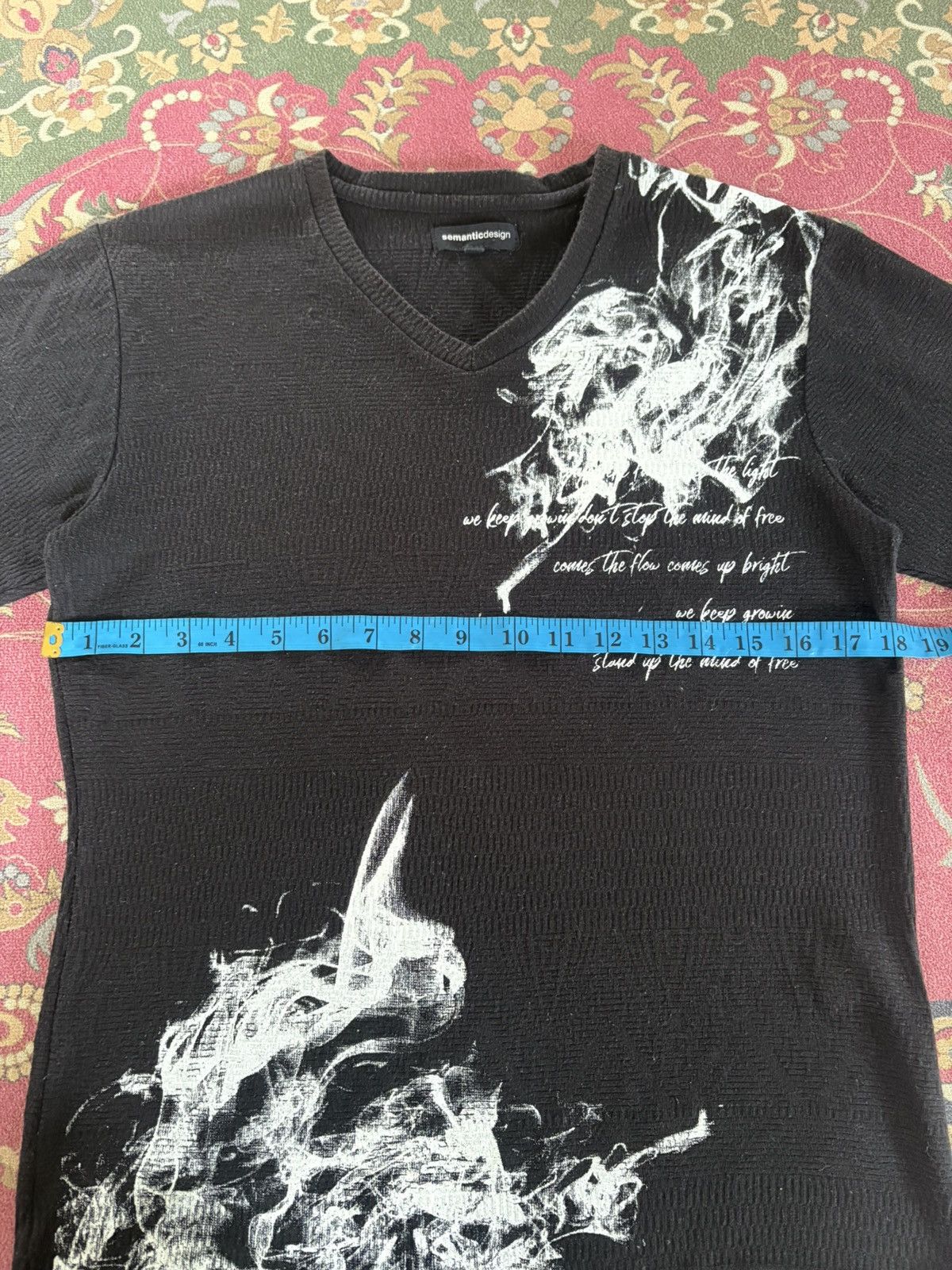 semanticdesign Japanese Brand semanticdesign Poem Knit Long Sleeve Tee Size US S / EU 44-46 / 1 - 10 Thumbnail