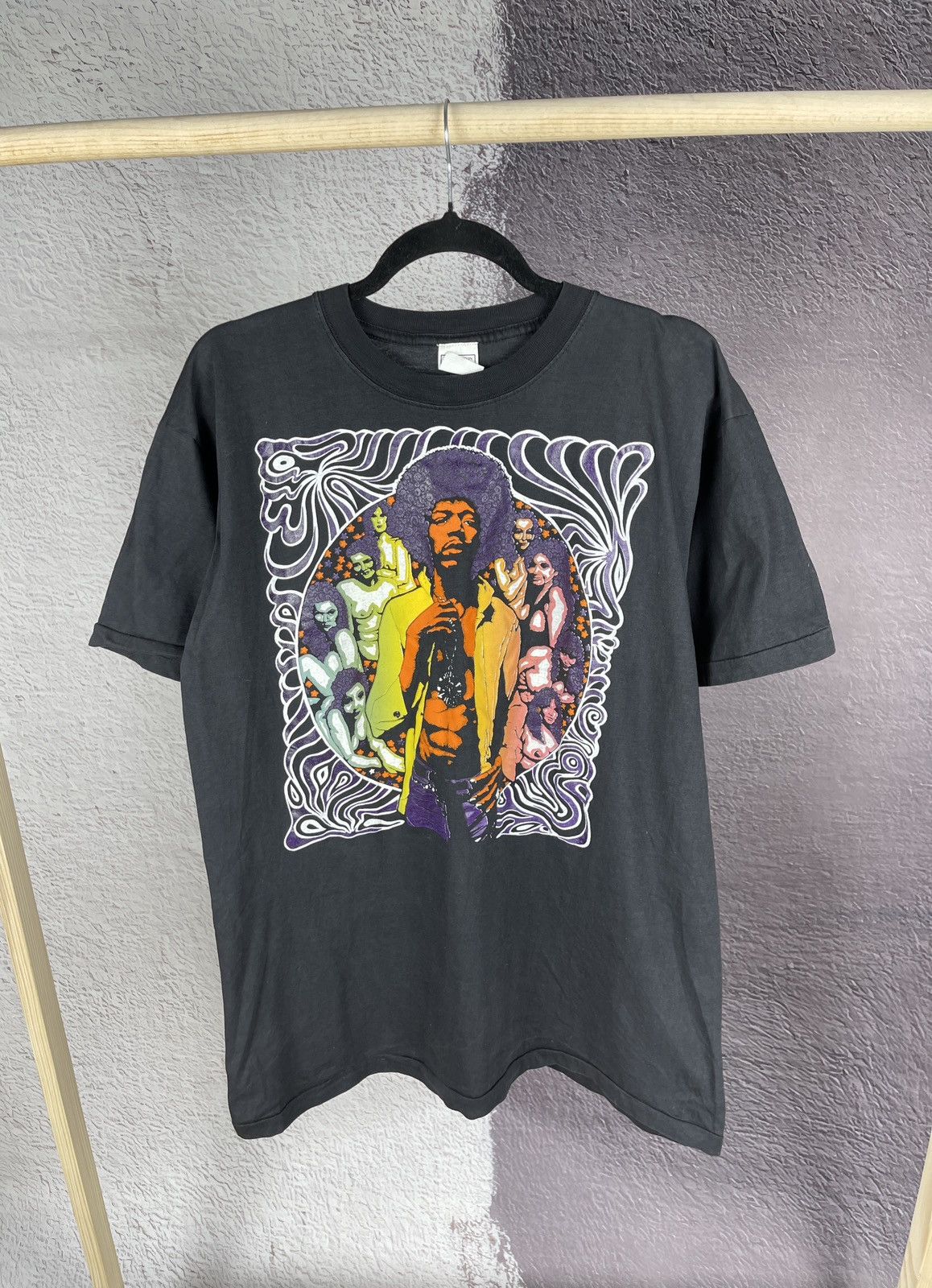 Band Tees Vintage 90s Jimi Hendrix single stitch band tee shirt Size US XL / EU 56 / 4 - 1 Thumbnail