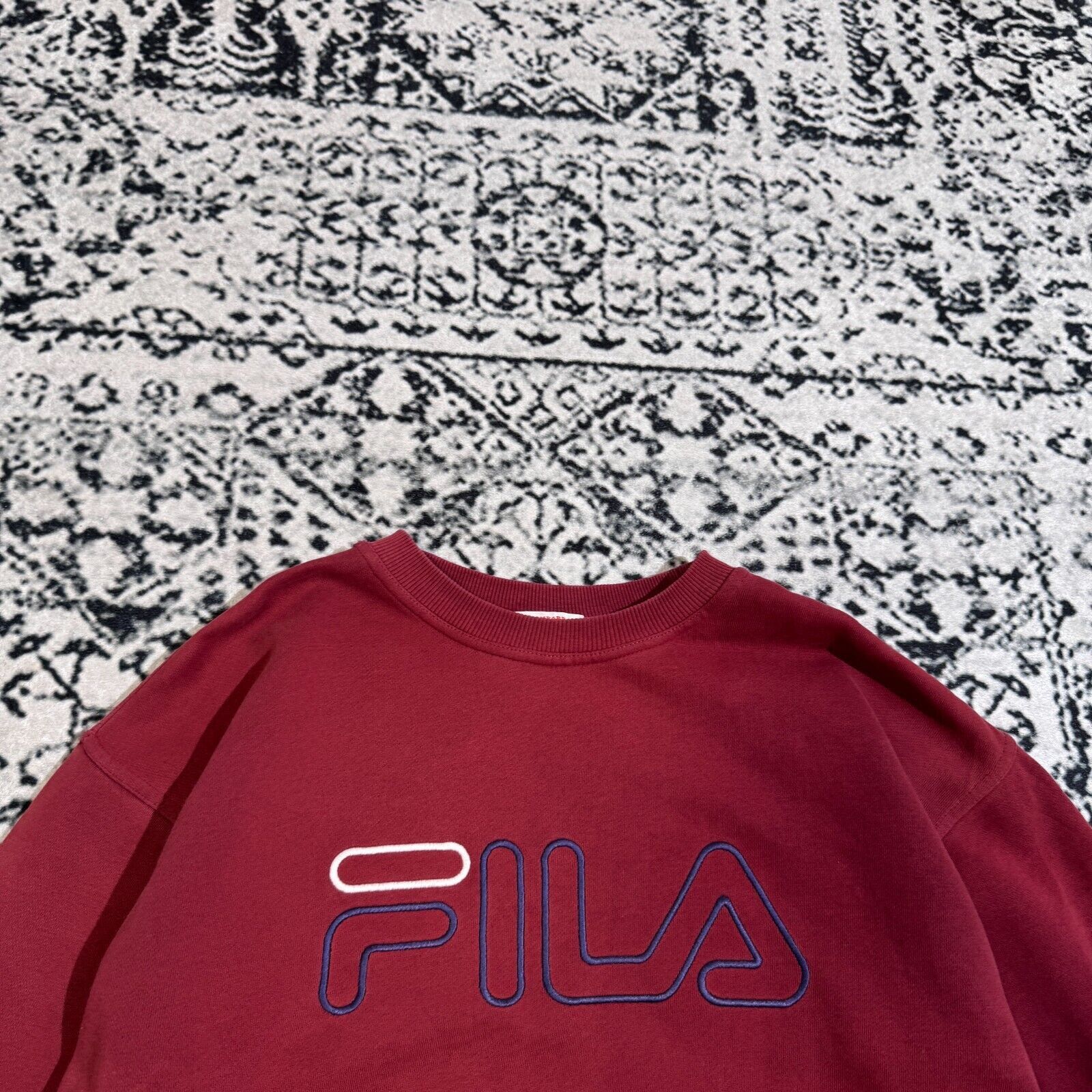 Fila × Vintage Fila Unisex Red Cotton Sweatshirt Size S Vintage Logo Size US S / EU 44-46 / 1 - 5 Thumbnail