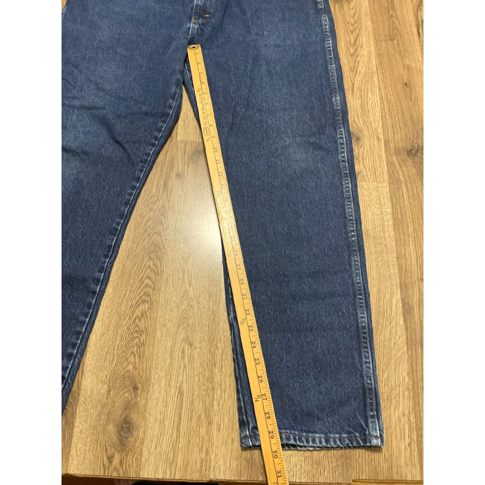 Wrangler Wrangler Jeans Mens 39x30 Blue Denim Straight 5-Pockets 42" Length Jeans Regular Mens Size US 42 / EU 58 - 7 Thumbnail