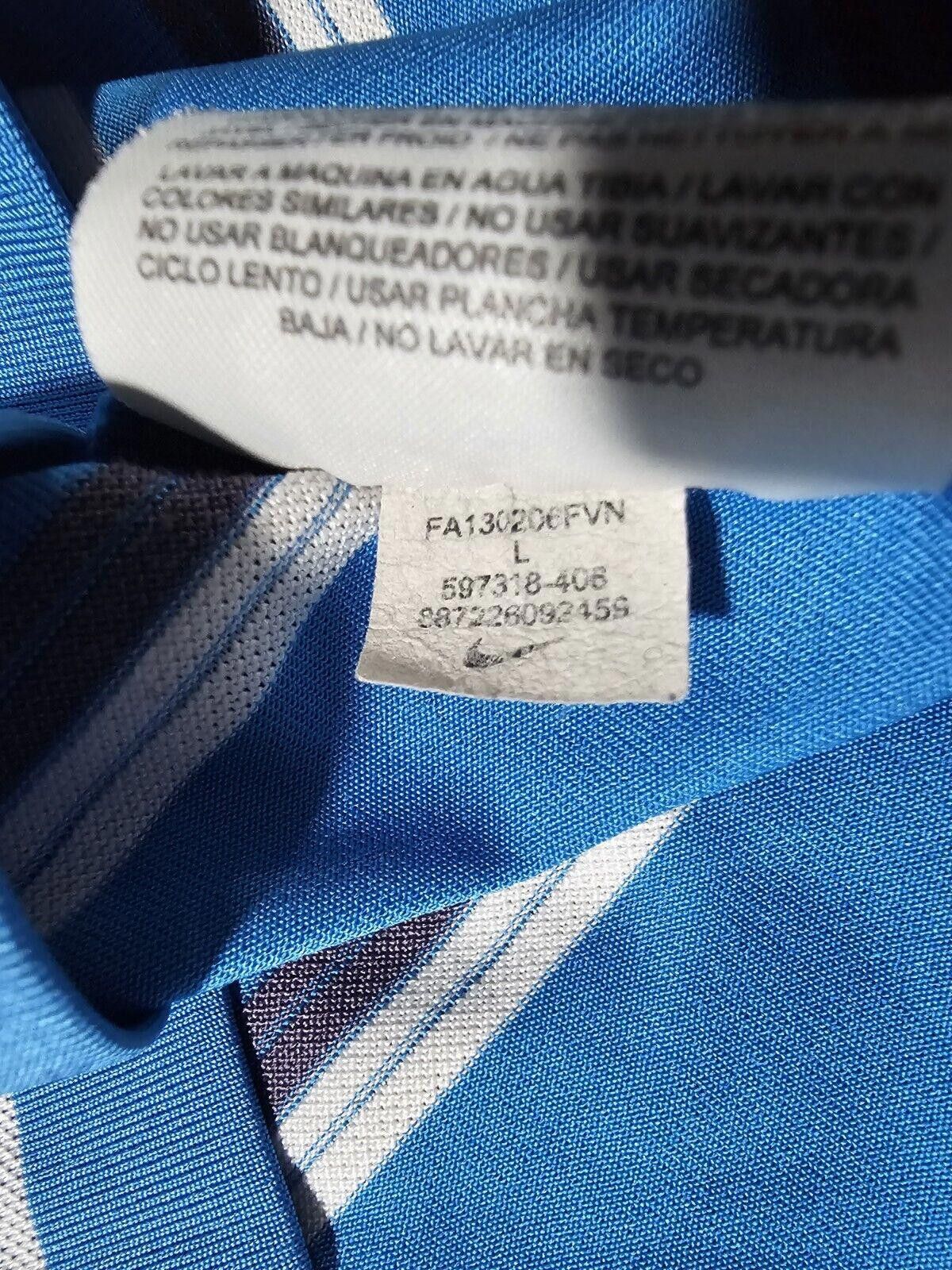 Nike Nike GOLF blue Striped Dri-Fit Large Polo - Stains SEE PICS Size US L / EU 52-54 / 3 - 10 Thumbnail