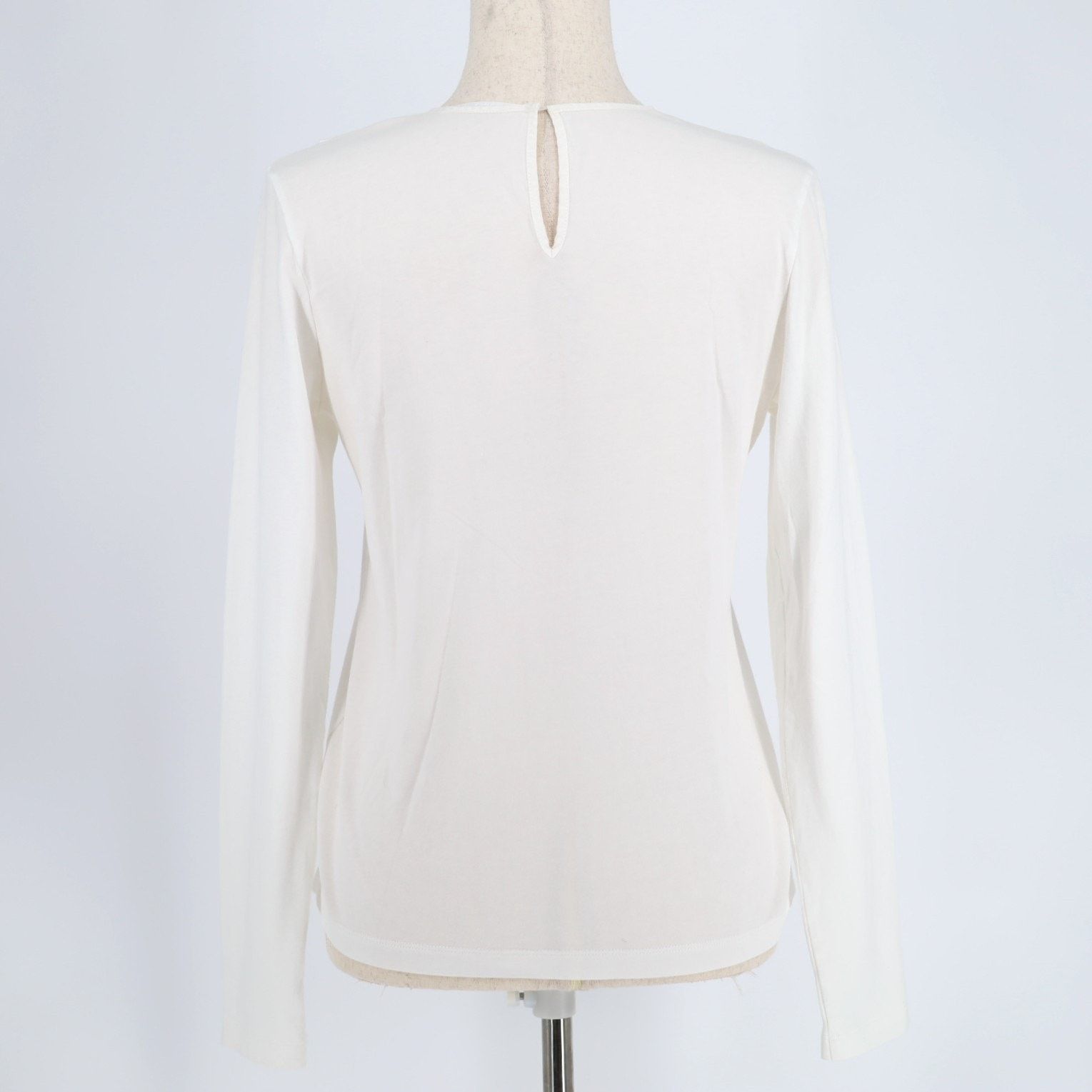 Helmut Lang Helmut Lang Women White Embroidery Long Sleeve Top Size S Size S / US 4 / IT 40 - 4 Thumbnail