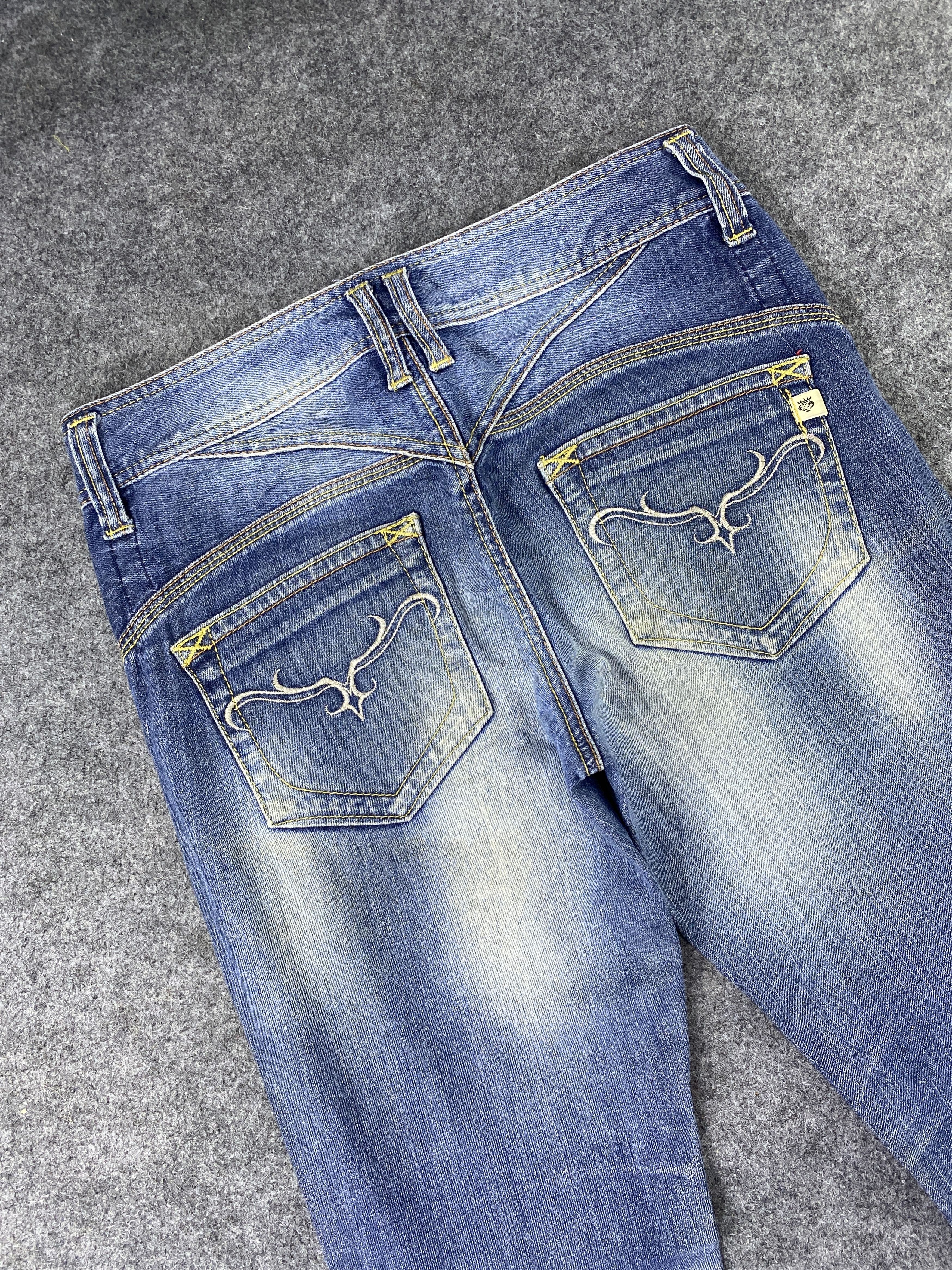 Japanese Brand Japanese Brand Blue Wash Jeans - J1095 Size 29" - 6 Thumbnail